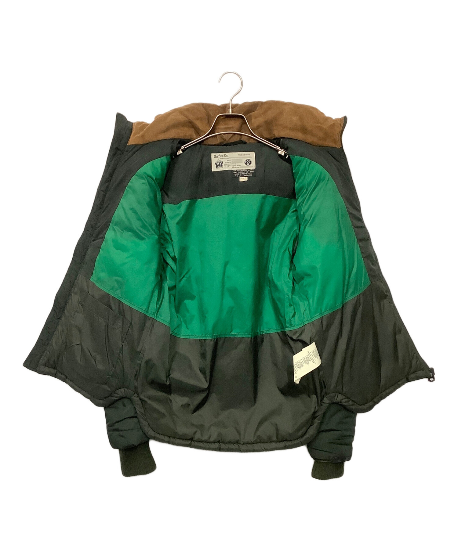 中古・古着通販】DIESEL (ディーゼル) 中綿ジャケット グリーン サイズ
