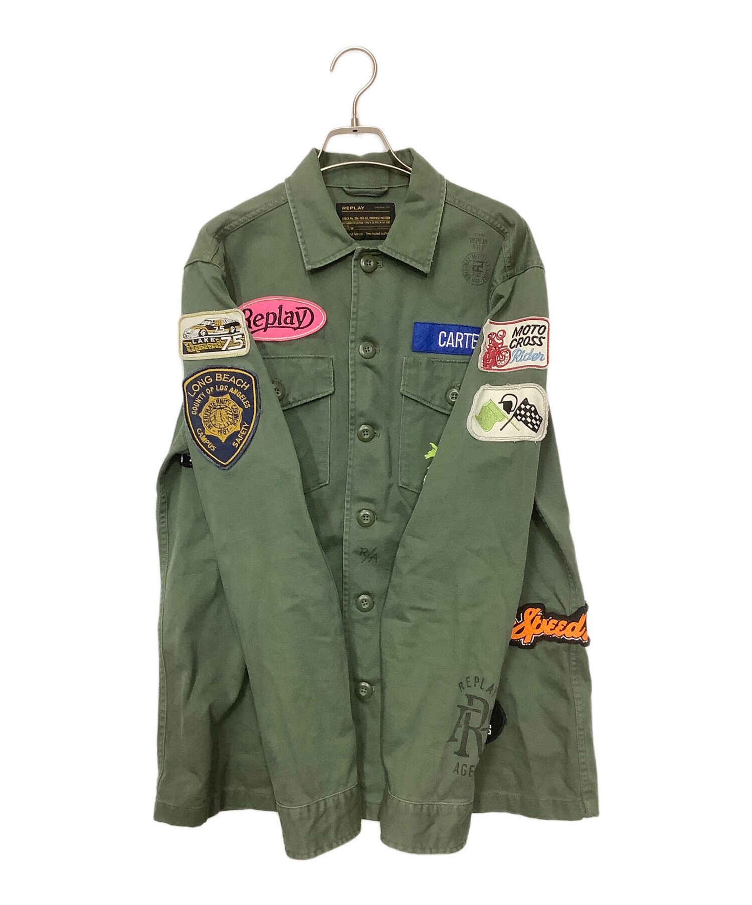 中古・古着通販】REPLAY (リプレイ) コットンサテンミリタリー