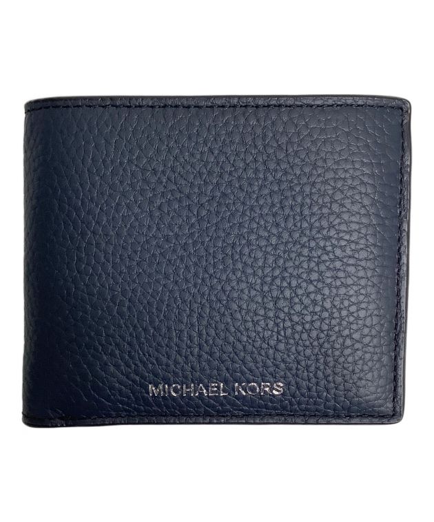 中古・古着通販】MICHAEL KORS (マイケルコース) 2つ折り財布 ネイビー 