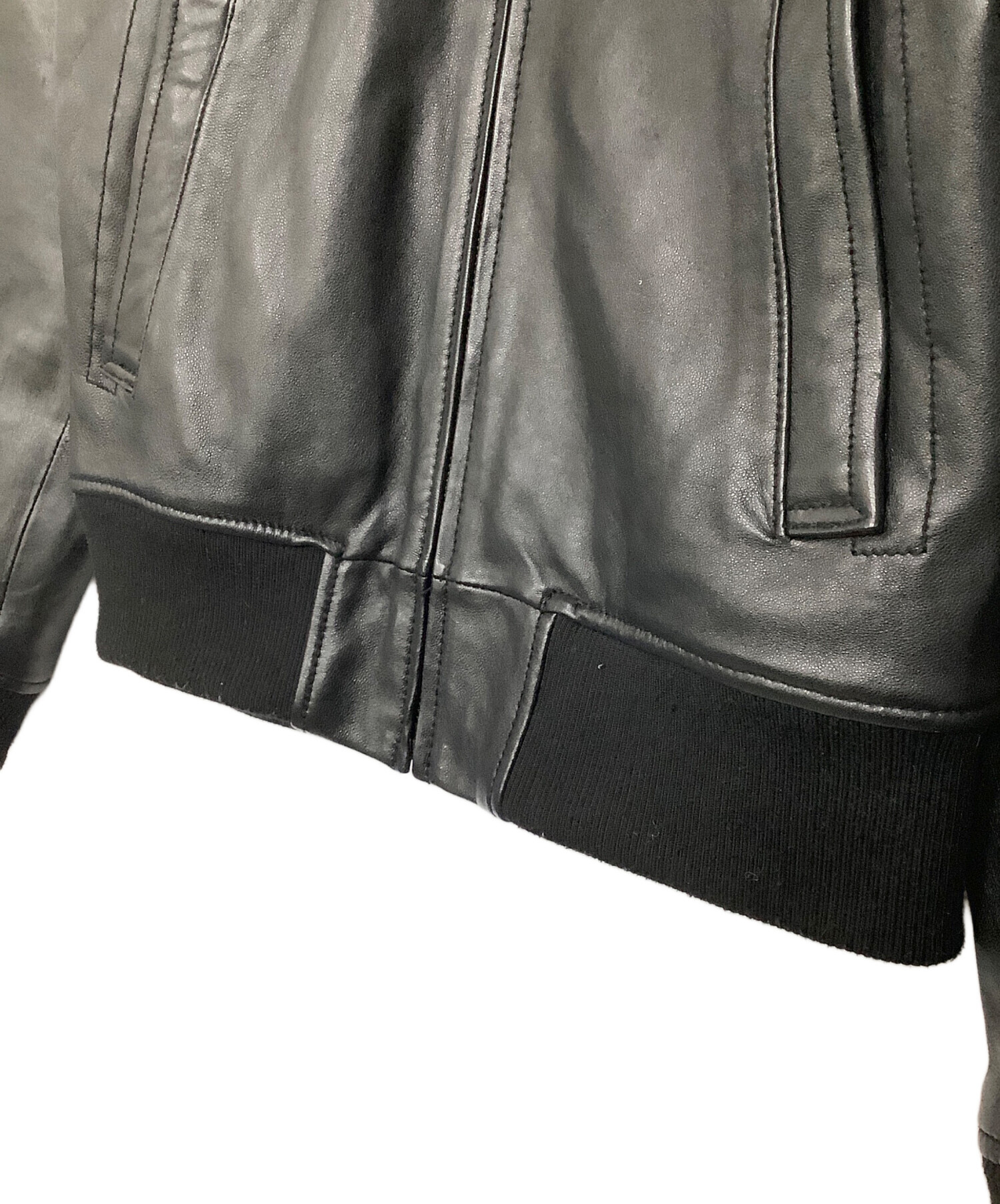 中古・古着通販】AVIREX (アヴィレックス) ワッペンレザージャケット