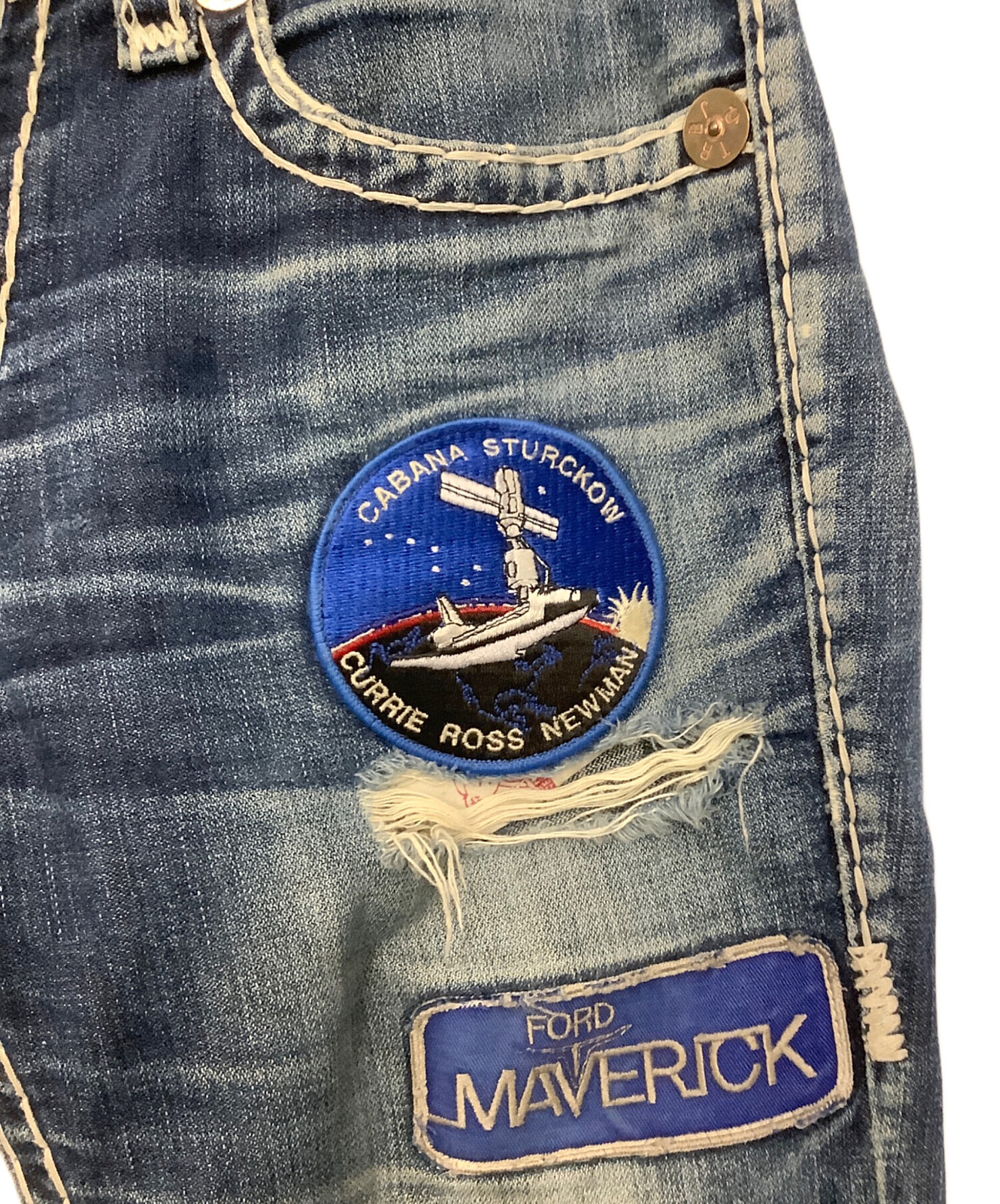 中古・古着通販】TRUE RELIGION (トゥルー レリジョン) ダメージ加工