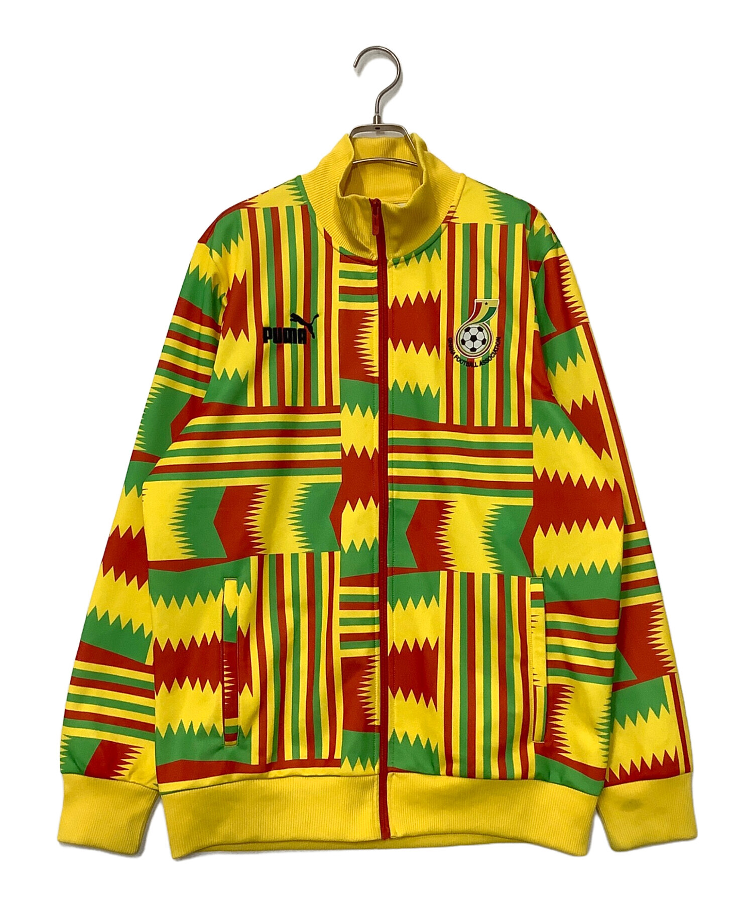 中古・古着通販】PUMA (プーマ) トラックジャケット イエロー×グリーン 