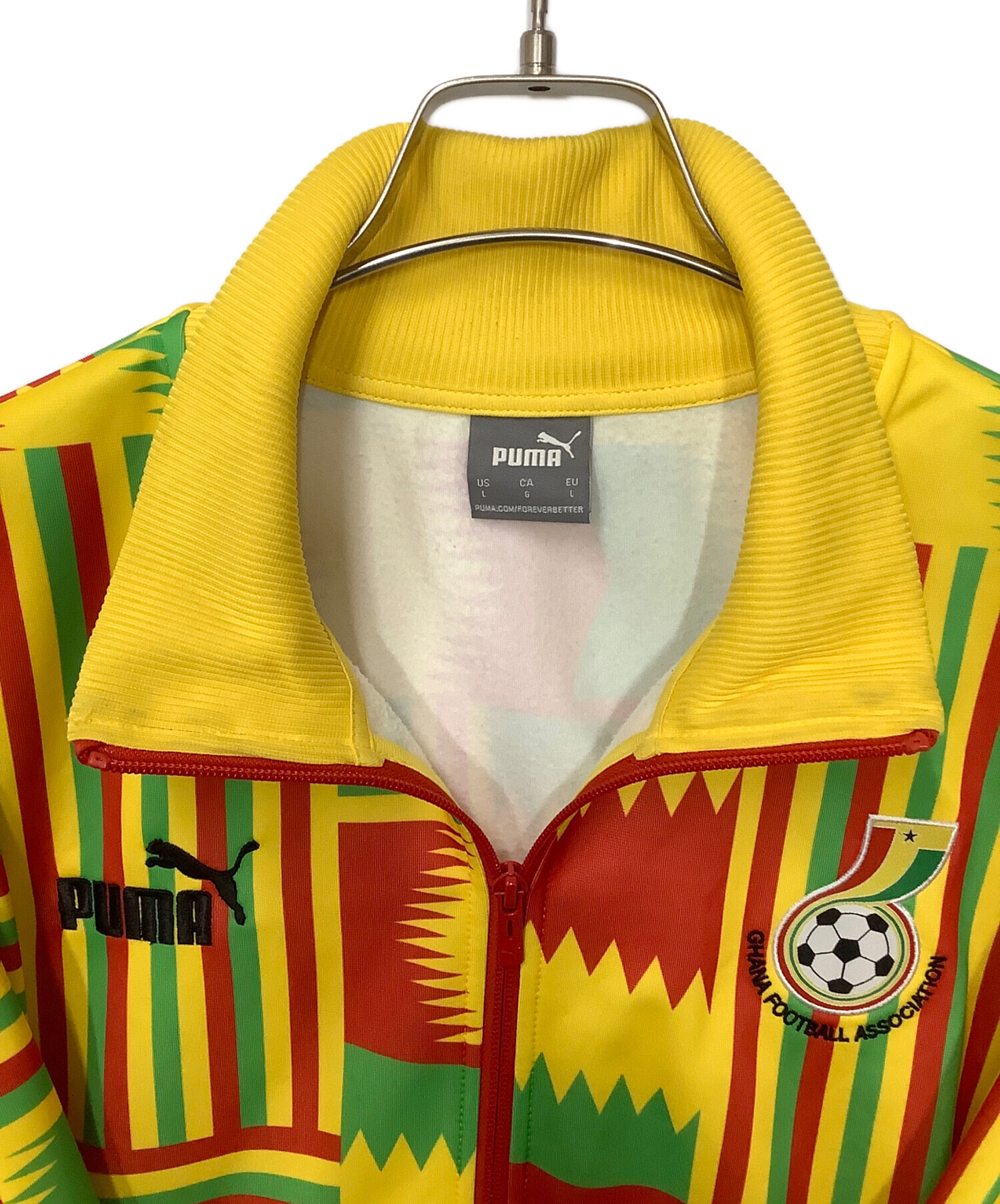 中古・古着通販】PUMA (プーマ) トラックジャケット イエロー×グリーン 