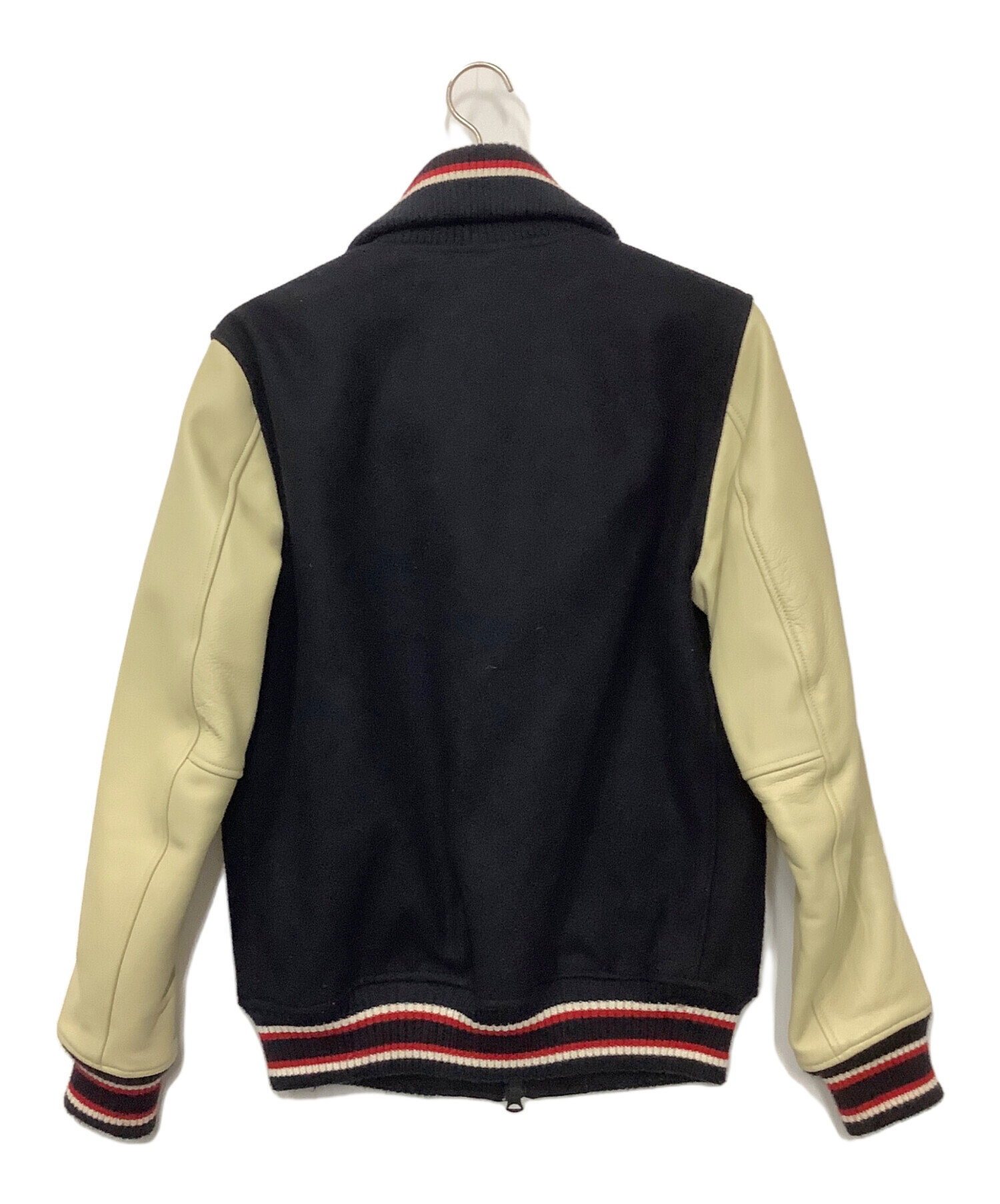 中古・古着通販】DUFFER (ダファー) スタジャン ネイビー×ベージュ 