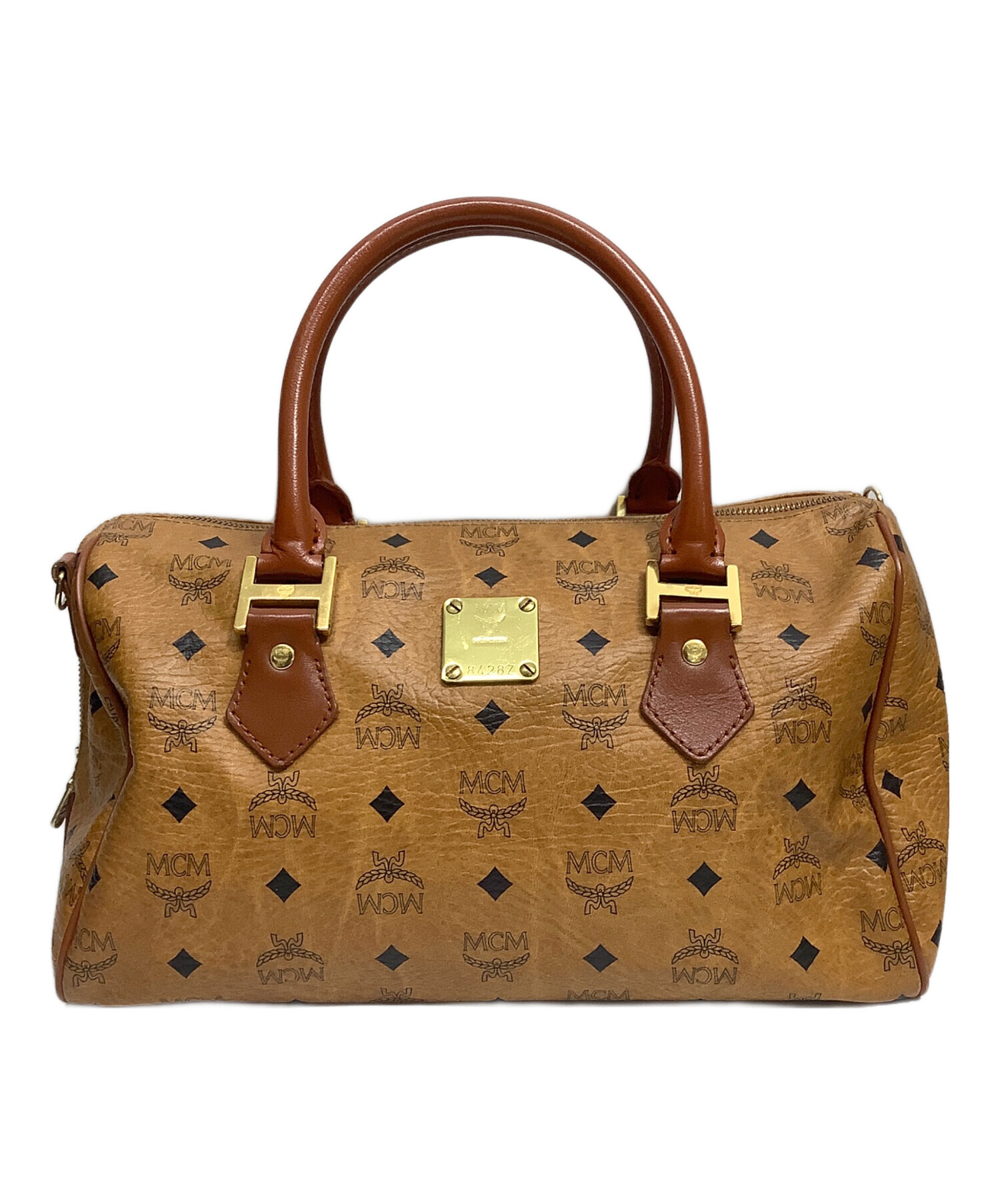 中古・古着通販】MCM (エムシーエム) ボストンバッグ ブラウン