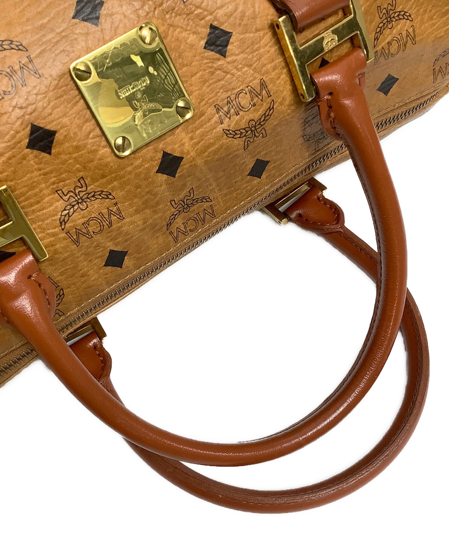 中古・古着通販】MCM (エムシーエム) ボストンバッグ ブラウン