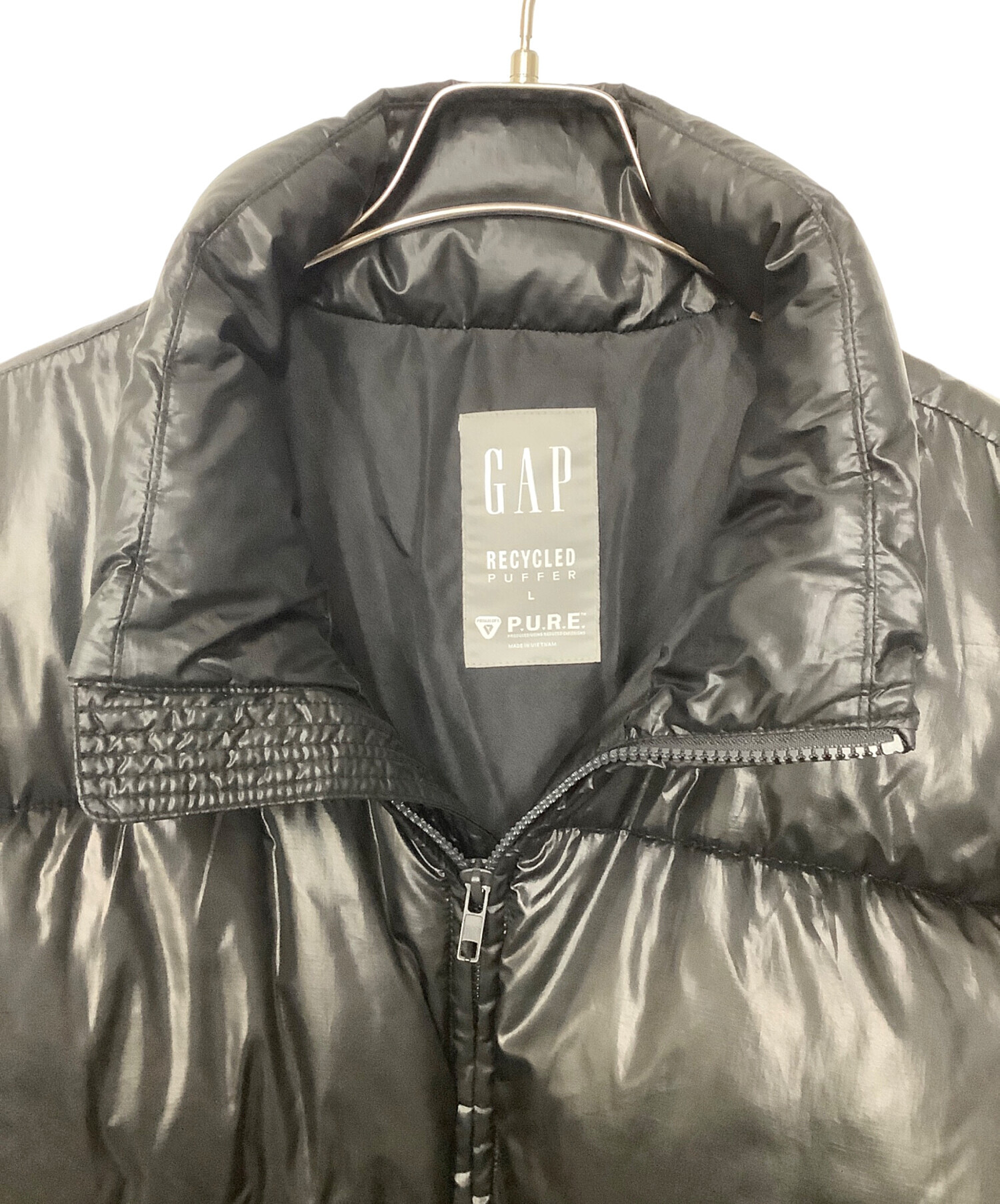 中古・古着通販】GAP (ギャップ) パフジャケット ブラック サイズ:L 