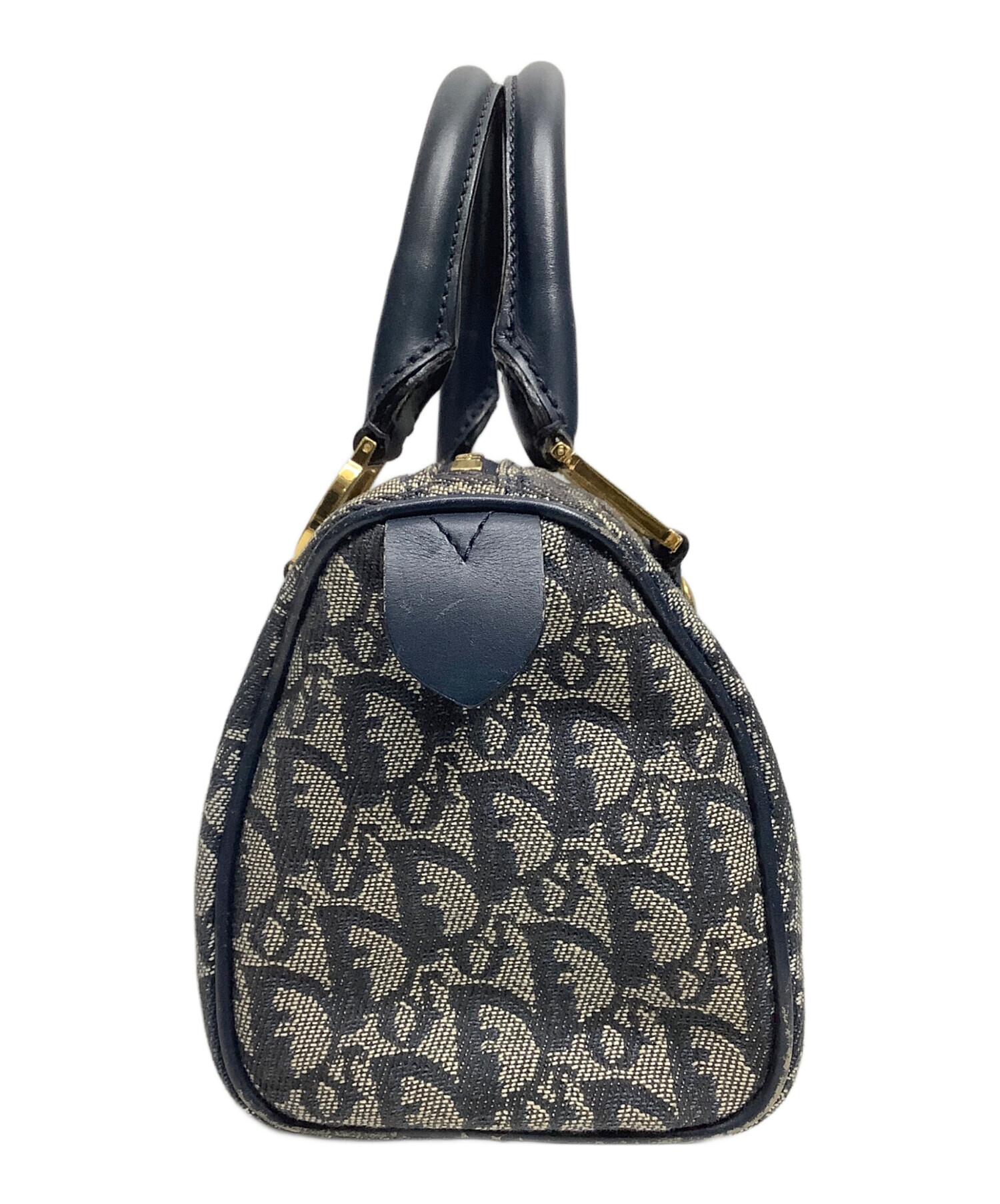 Christian Dior ハンドバッグ ネイビー/グレー