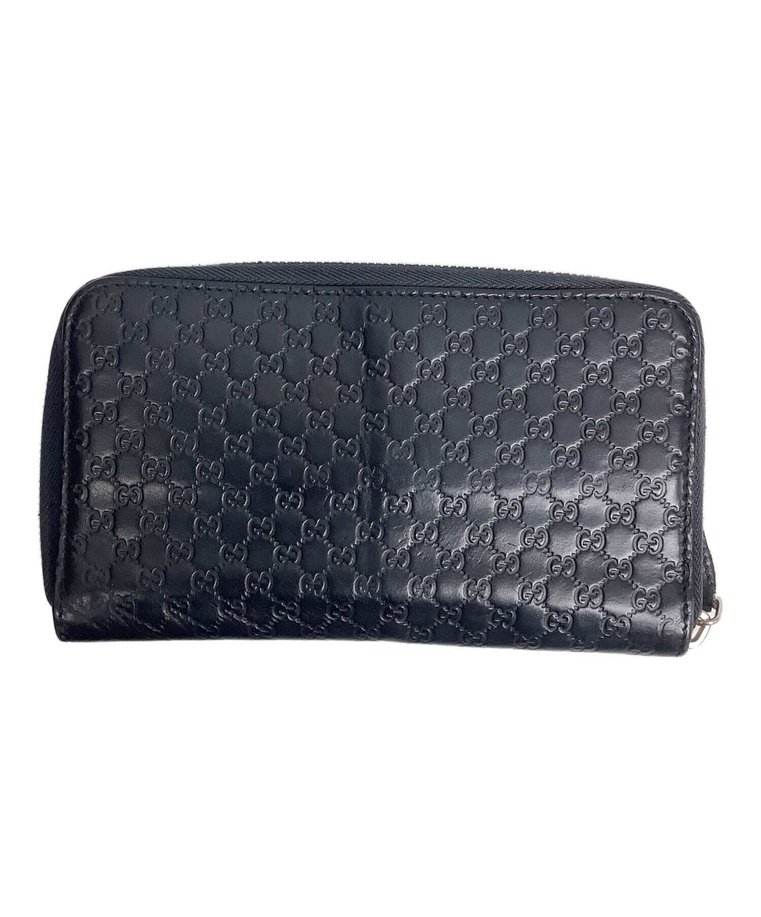 中古・古着通販】GUCCI (グッチ) ラウンドファスナー財布 ネイビー 