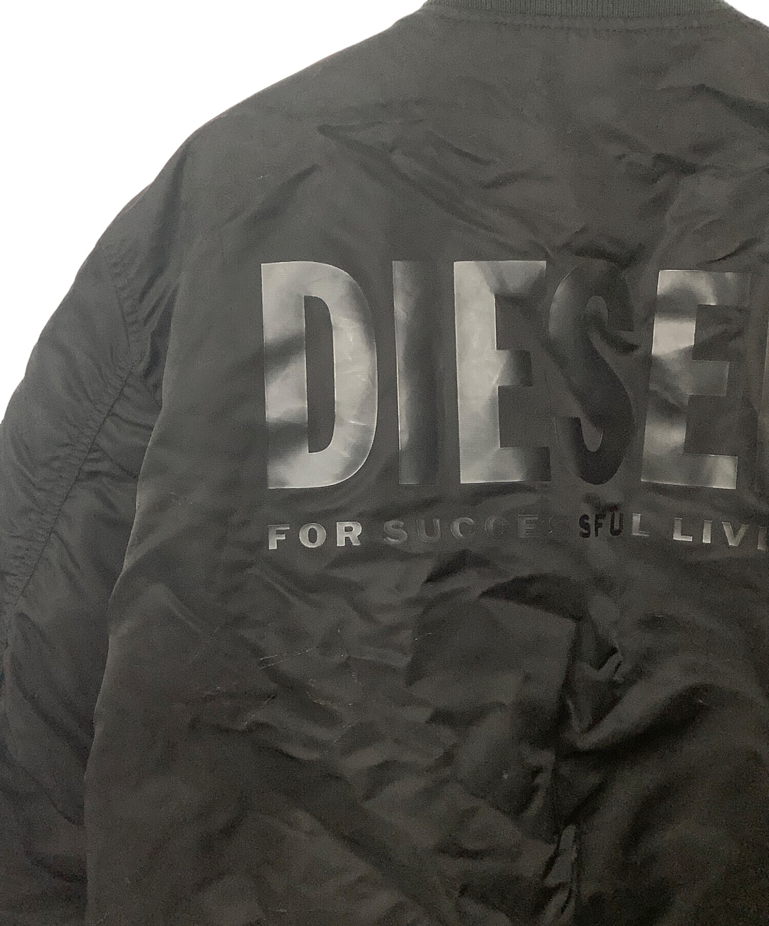 中古・古着通販】DIESEL (ディーゼル) フライトジャケット ブラック