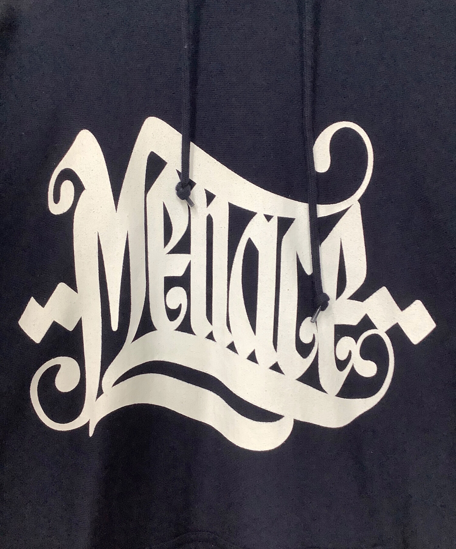 中古・古着通販】MENACE (メナス) プリントパーカー ネイビー サイズ 