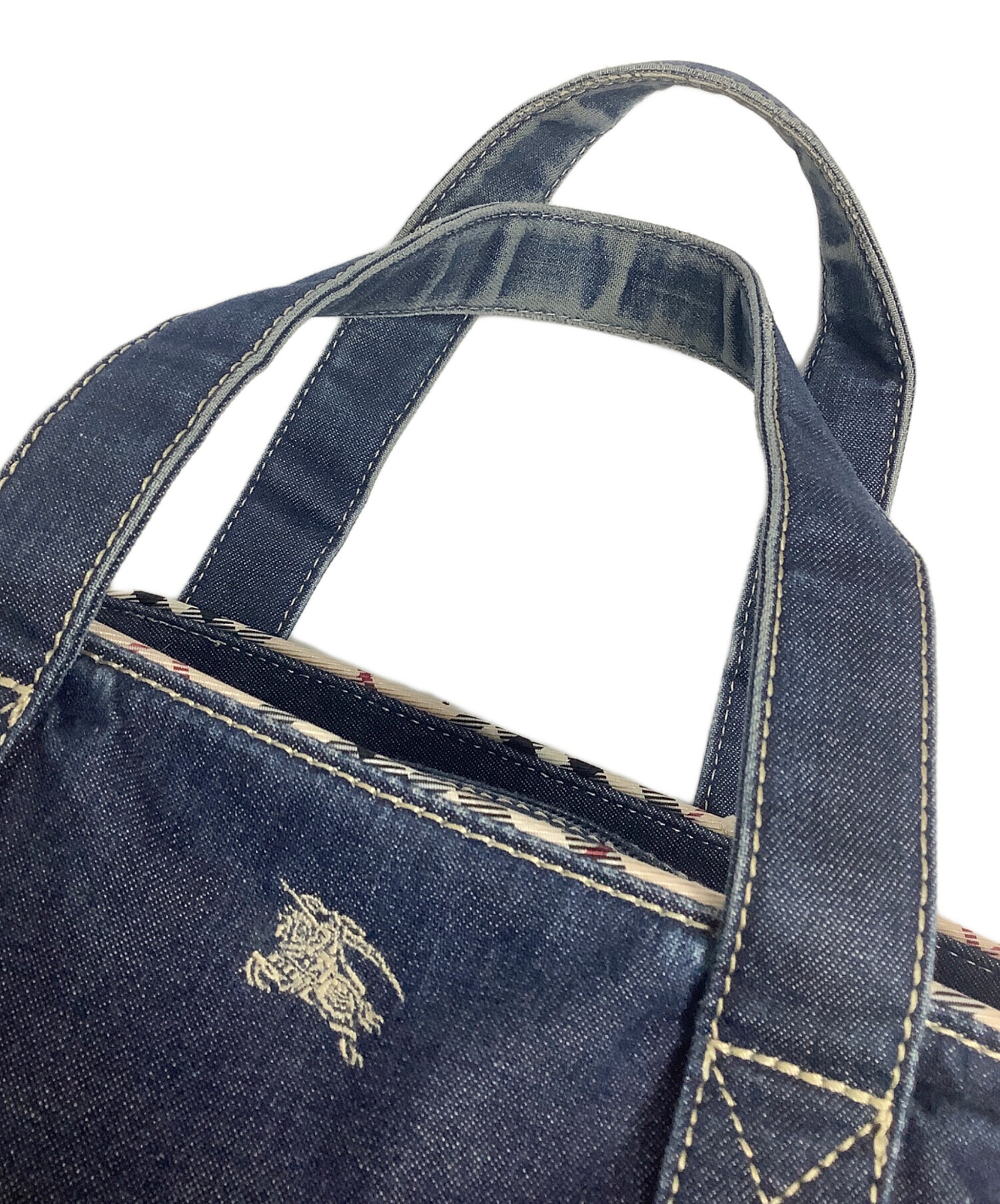 中古・古着通販】BURBERRY LONDON (バーバリーロンドン) デニムトート