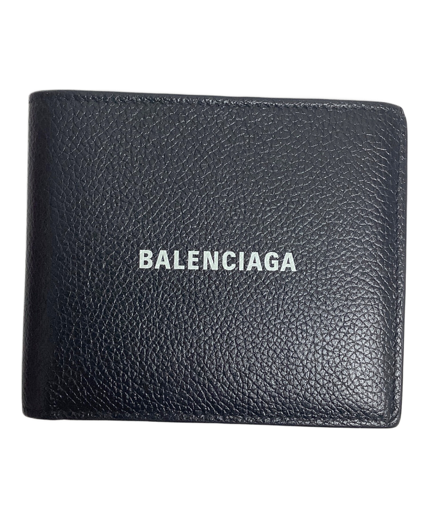中古・古着通販】BALENCIAGA (バレンシアガ) 2つ折り財布 ブラック  