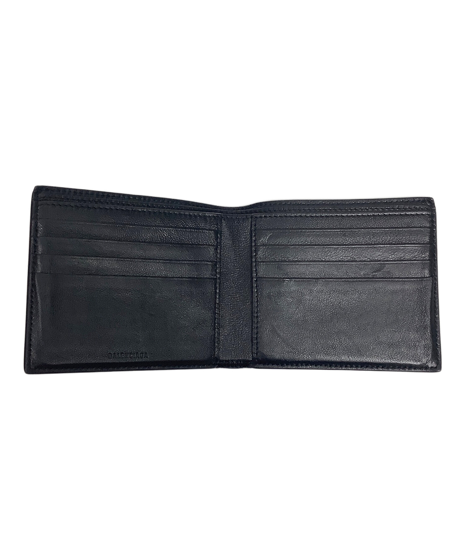 中古・古着通販】BALENCIAGA (バレンシアガ) 2つ折り財布 ブラック 