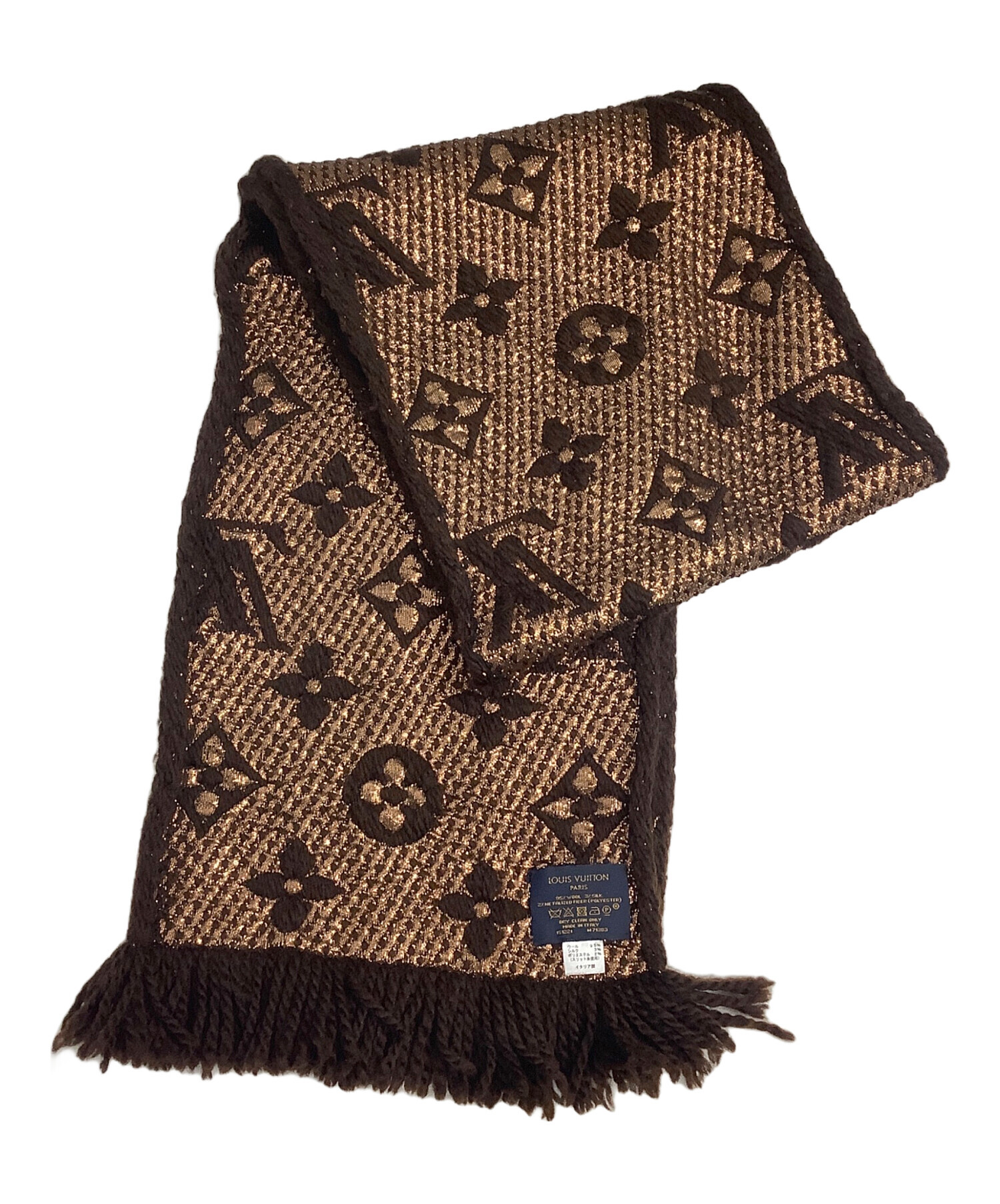 LOUIS VUITTON ルイヴィトンエシャルプロ ゴマニアシャインモノグラム 中古・古着通販】LOUIS VUITTON (ルイ ヴィトン) エシャルプ・ロゴ
