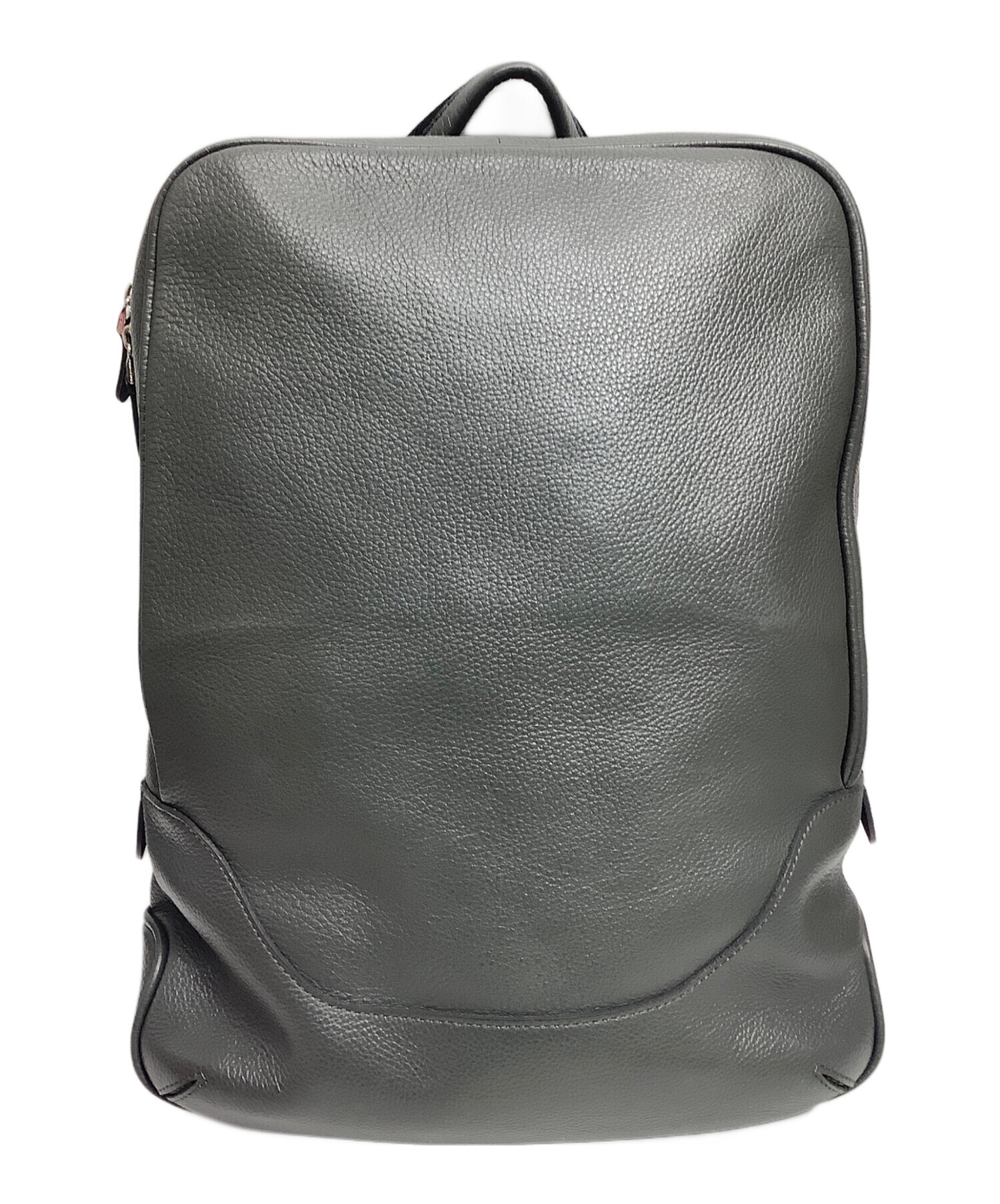 ペッレモルビダ レザー ビジネスバッグ 2way ショルダー グレー 中古・古着通販】PELLE MORBIDA (ペッレモルビダ) レザーリュック