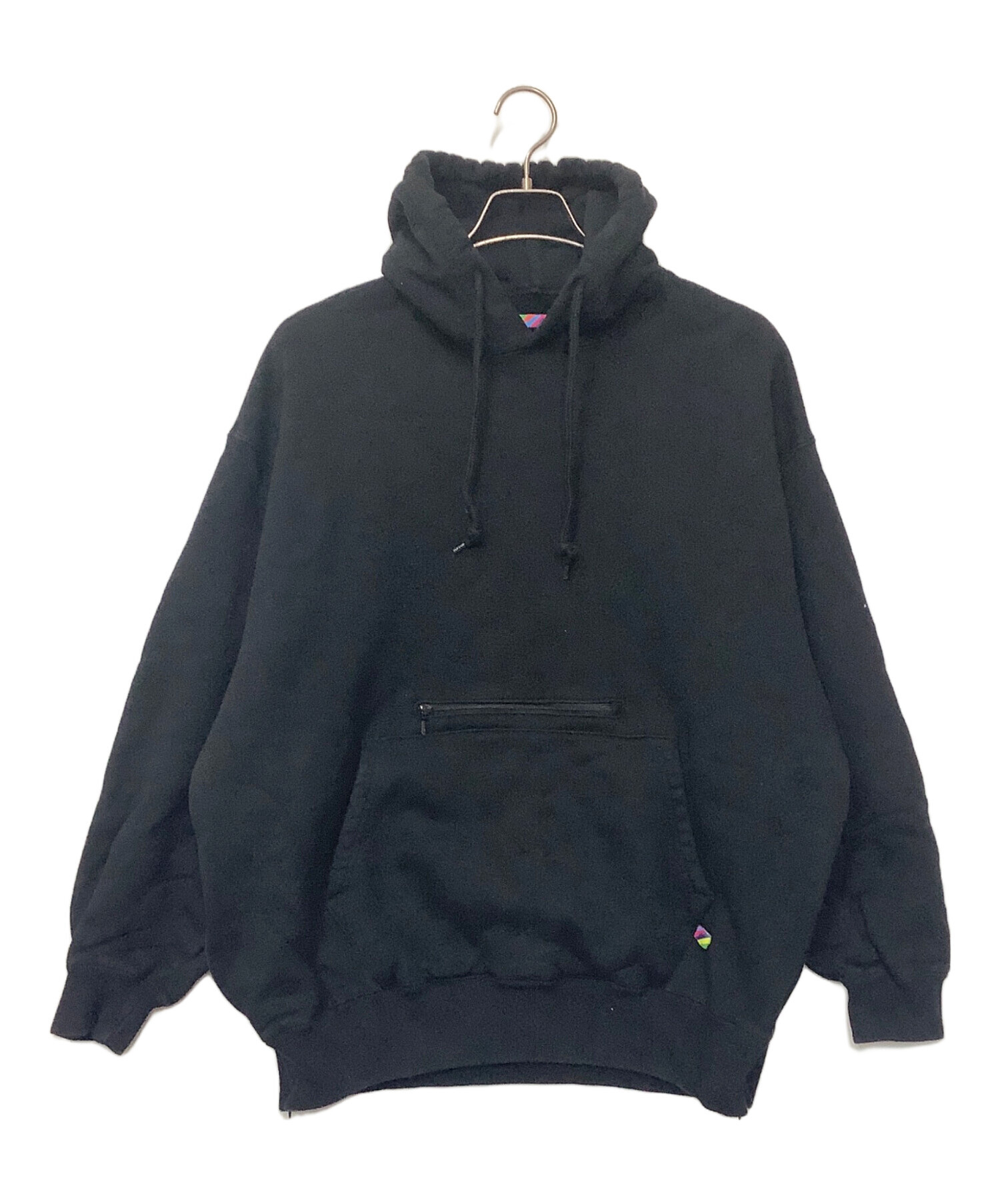 中古・古着通販】is-ness (イズネス) プルオーバーパーカー ブラック 