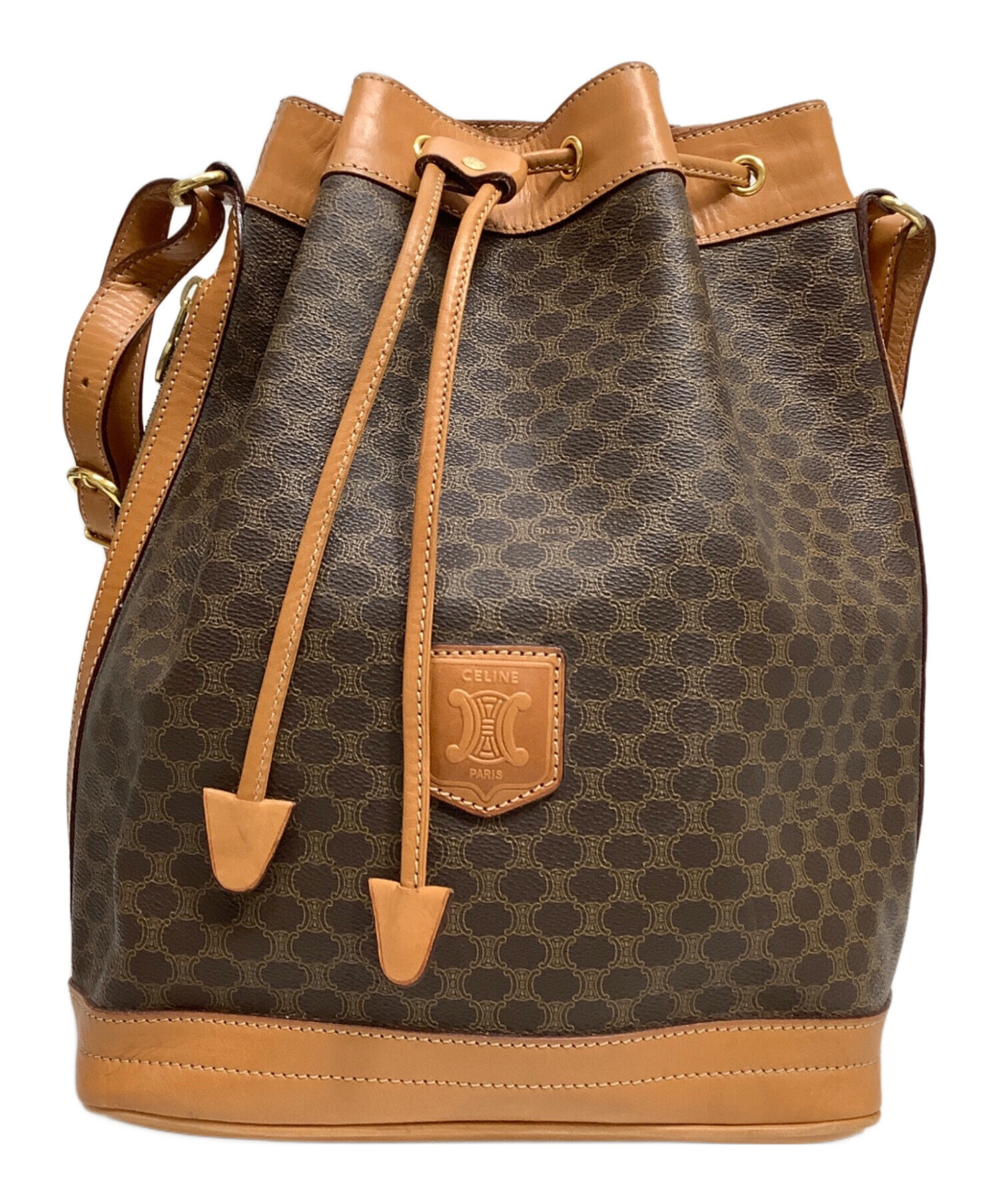 中古・古着通販】CELINE (セリーヌ) 巾着型ショルダーバッグ｜ブランド 