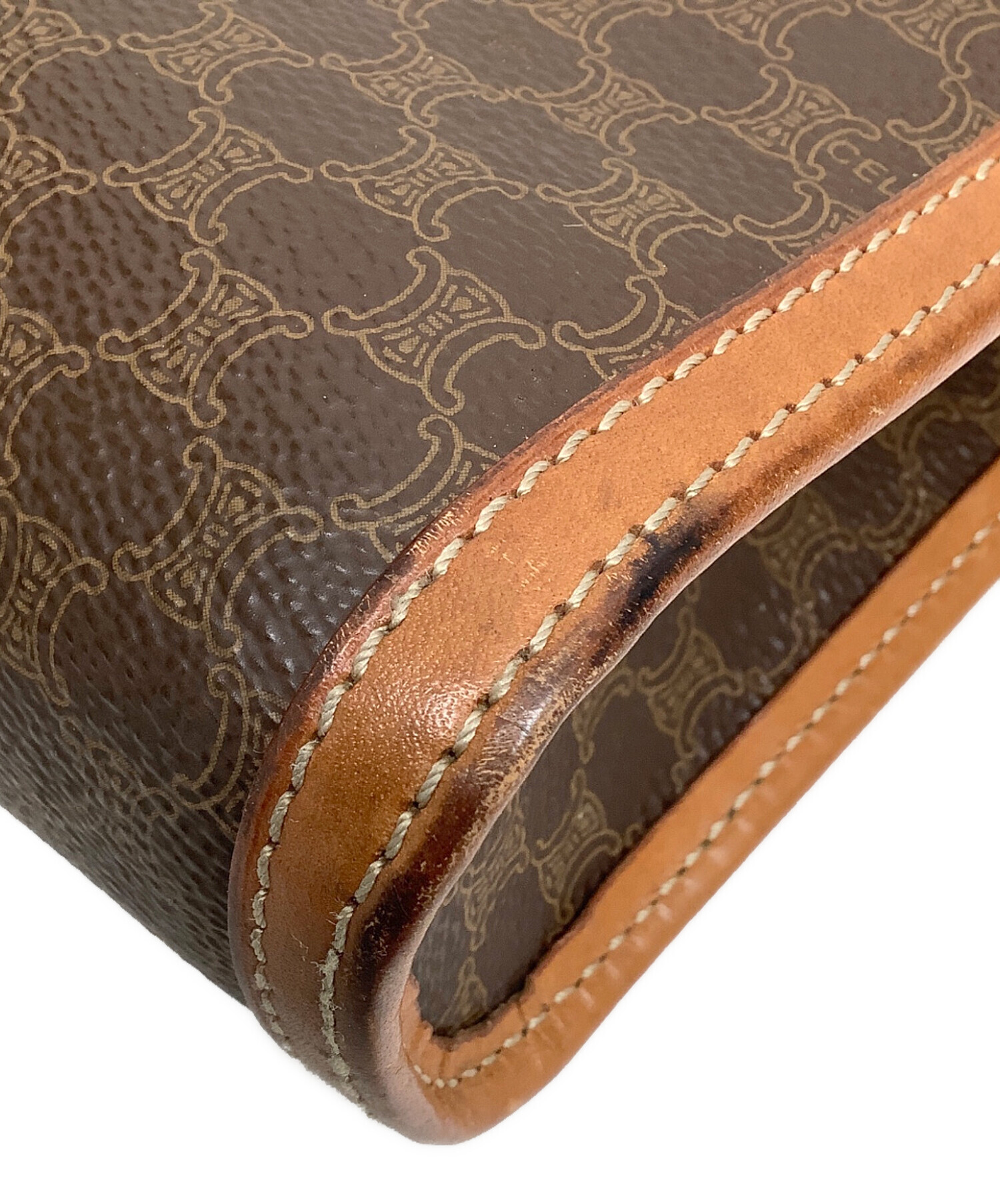 中古・古着通販】CELINE (セリーヌ) セカンドバッグ ブラウン