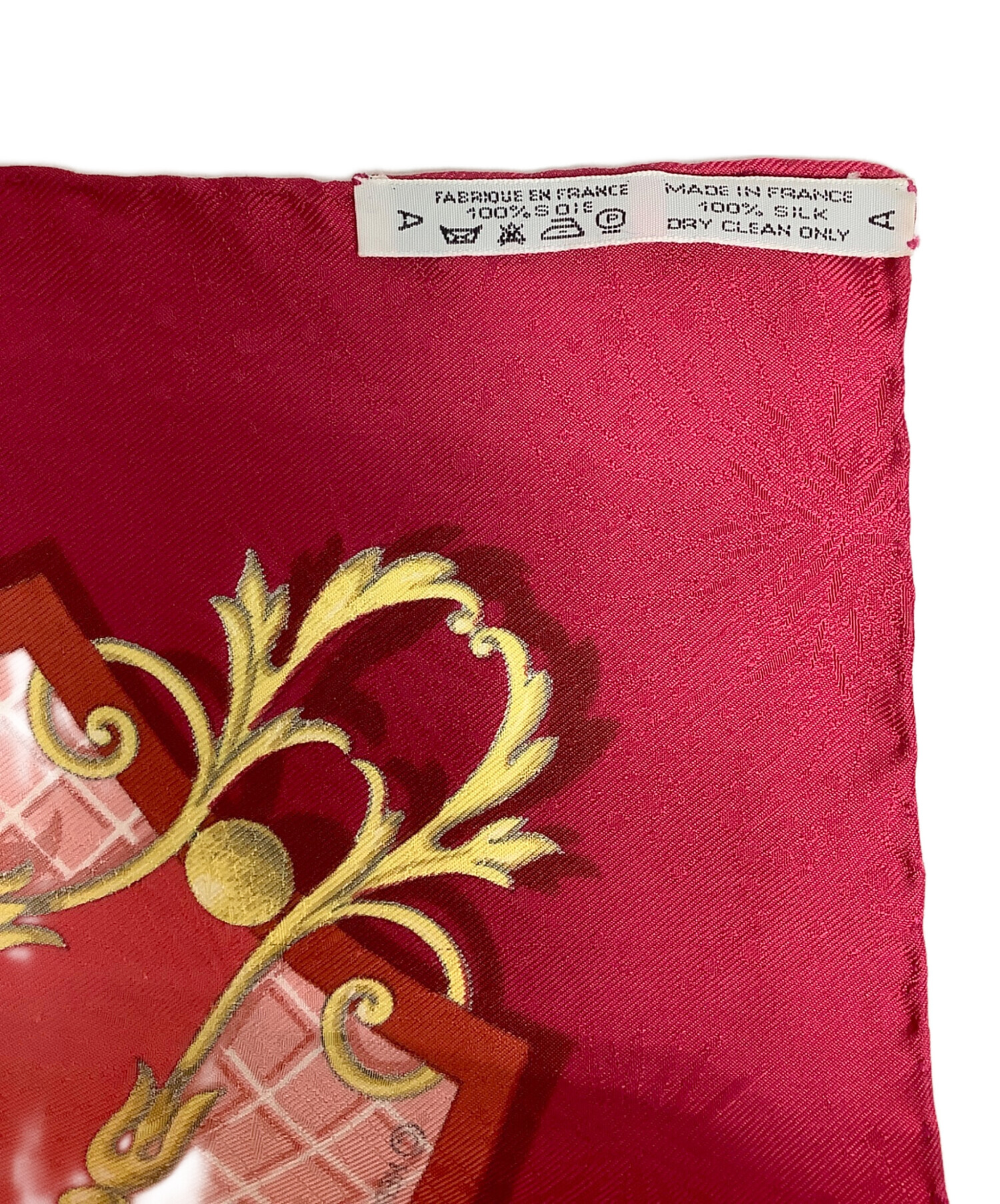 中古・古着通販】HERMES (エルメス) シルクスカーフ レッド｜ブランド