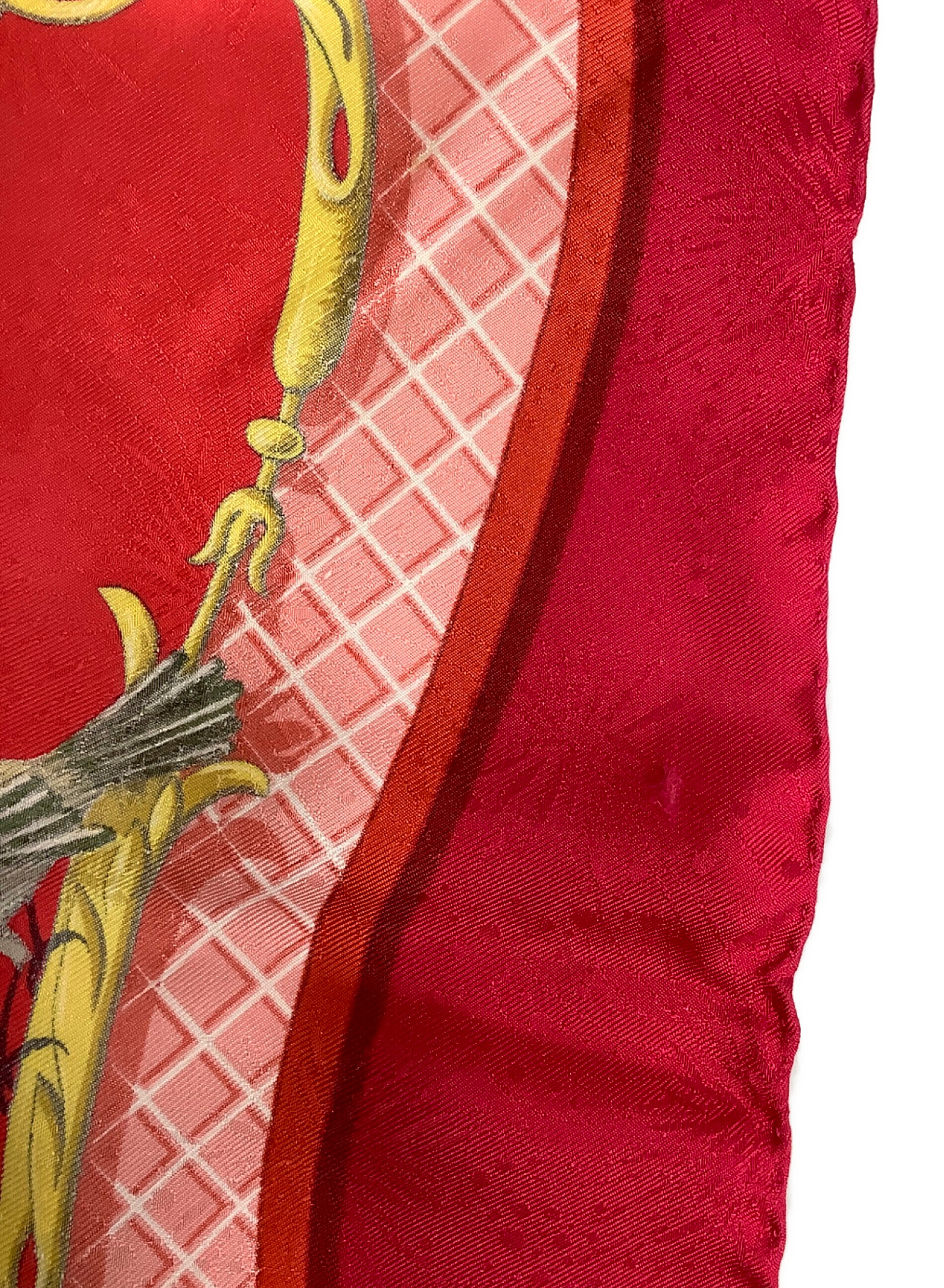 中古・古着通販】HERMES (エルメス) シルクスカーフ レッド｜ブランド