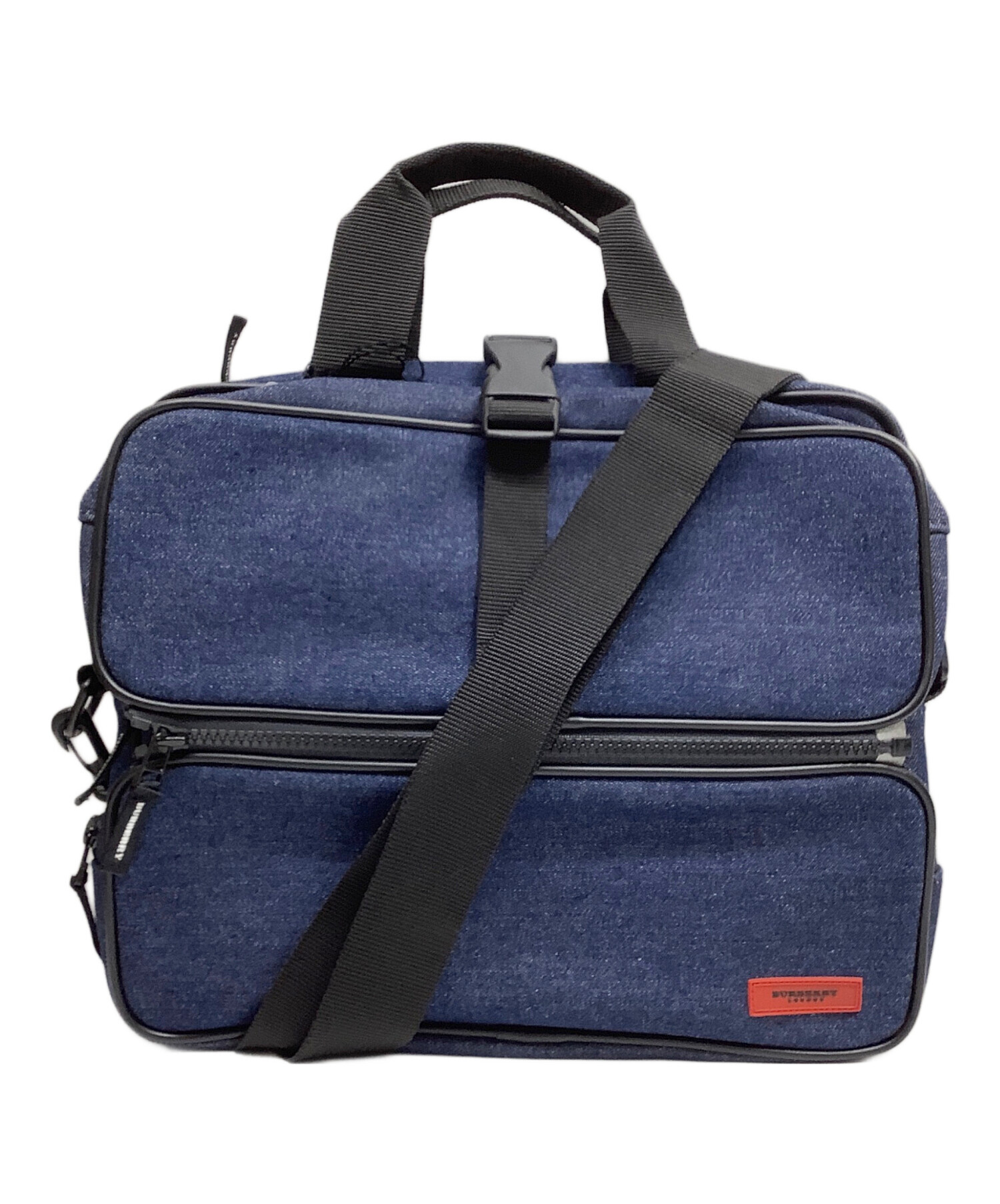 BURBERRY バーバリー ショルダーバッグ  青 【古着】【中古】【送料無料】 BURBERRY（バーバリー）ショルダーバッグ 青 サイズ:- レディース
