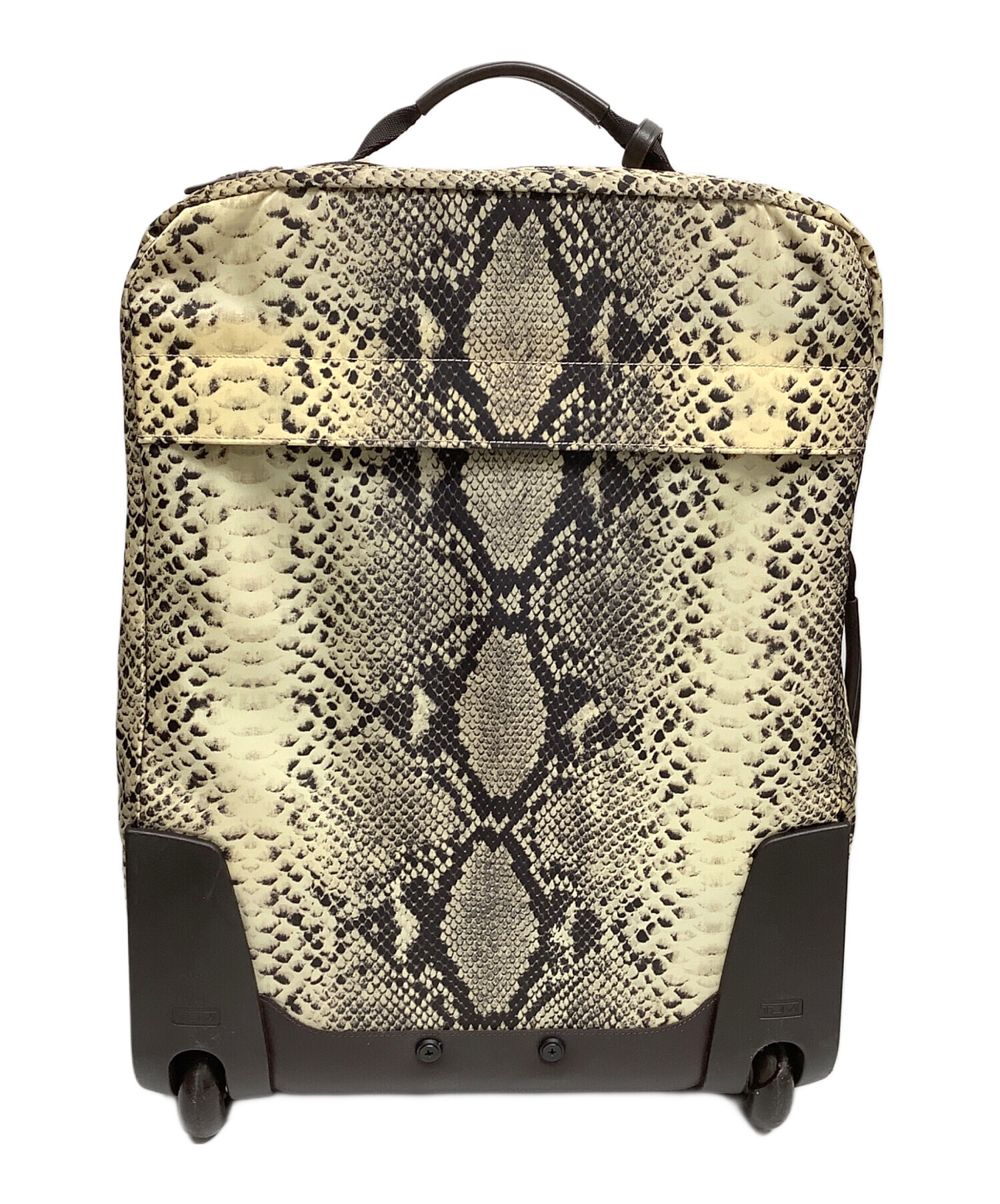 中古・古着通販】TUMI (トゥミ) キャリーバッグ ベージュ×ブラウン