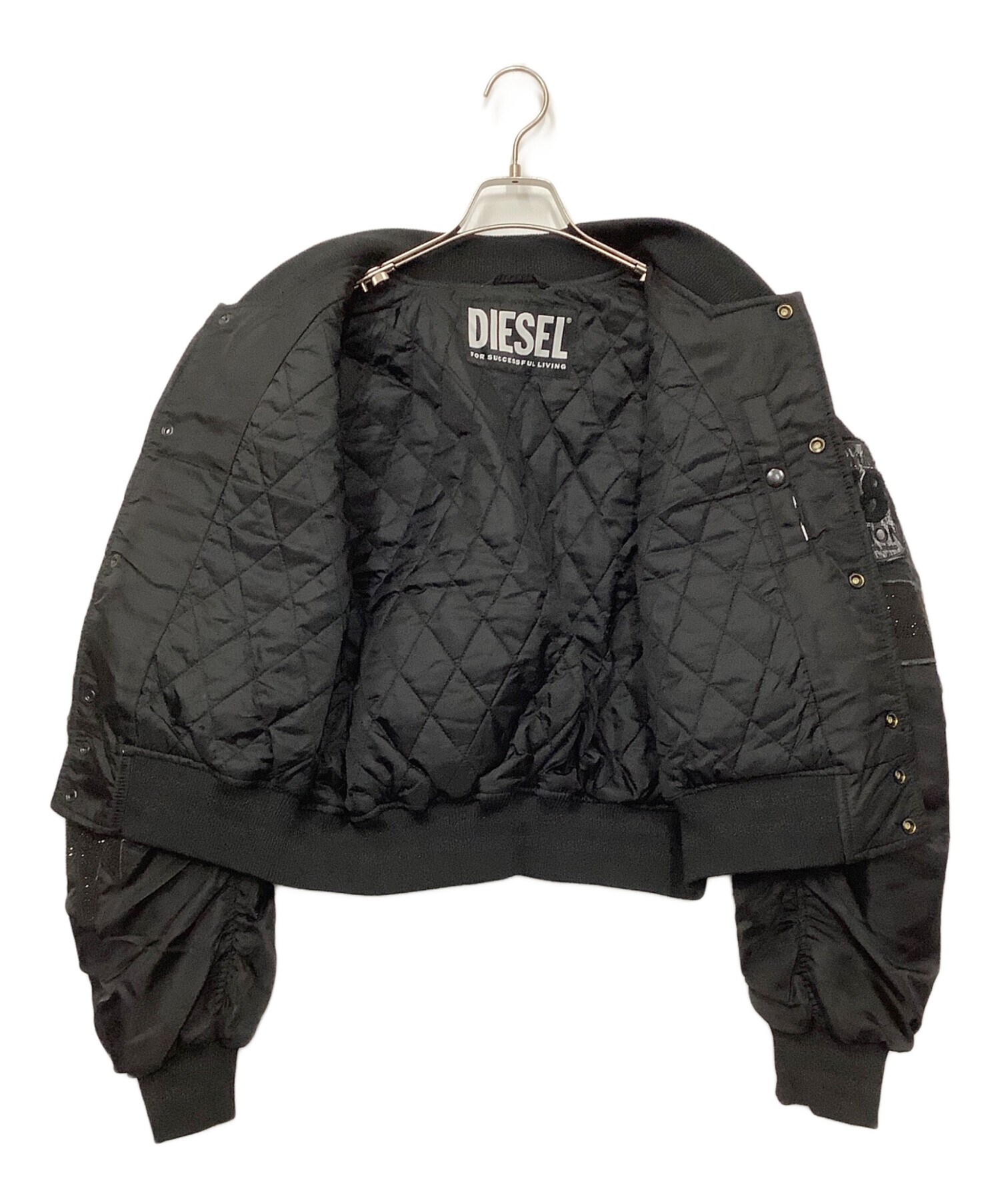 中古・古着通販】DIESEL (ディーゼル) ボンバージャケット ブラック