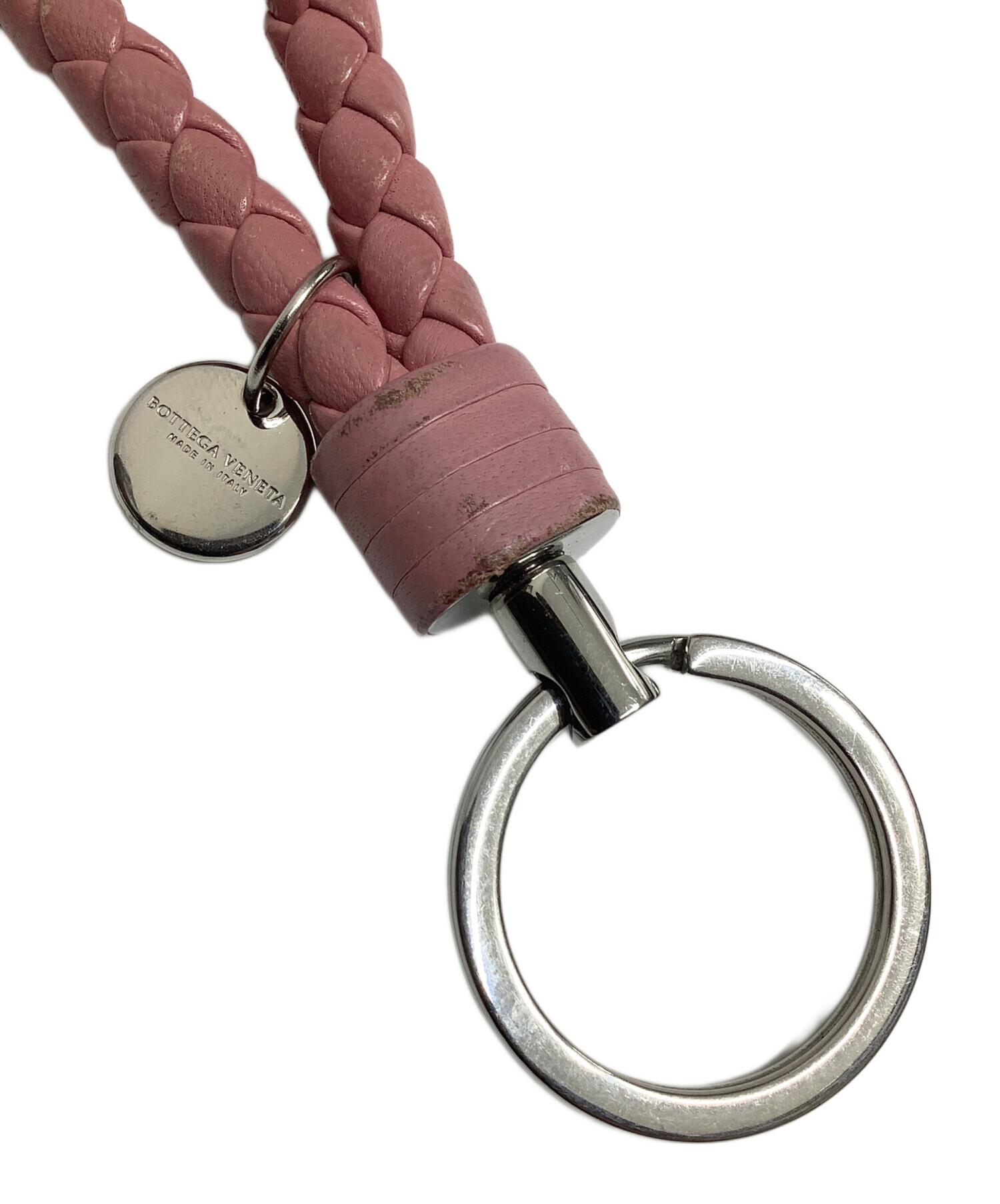 中古・古着通販】BOTTEGA VENETA (ボッテガベネタ) キーリング ピンク