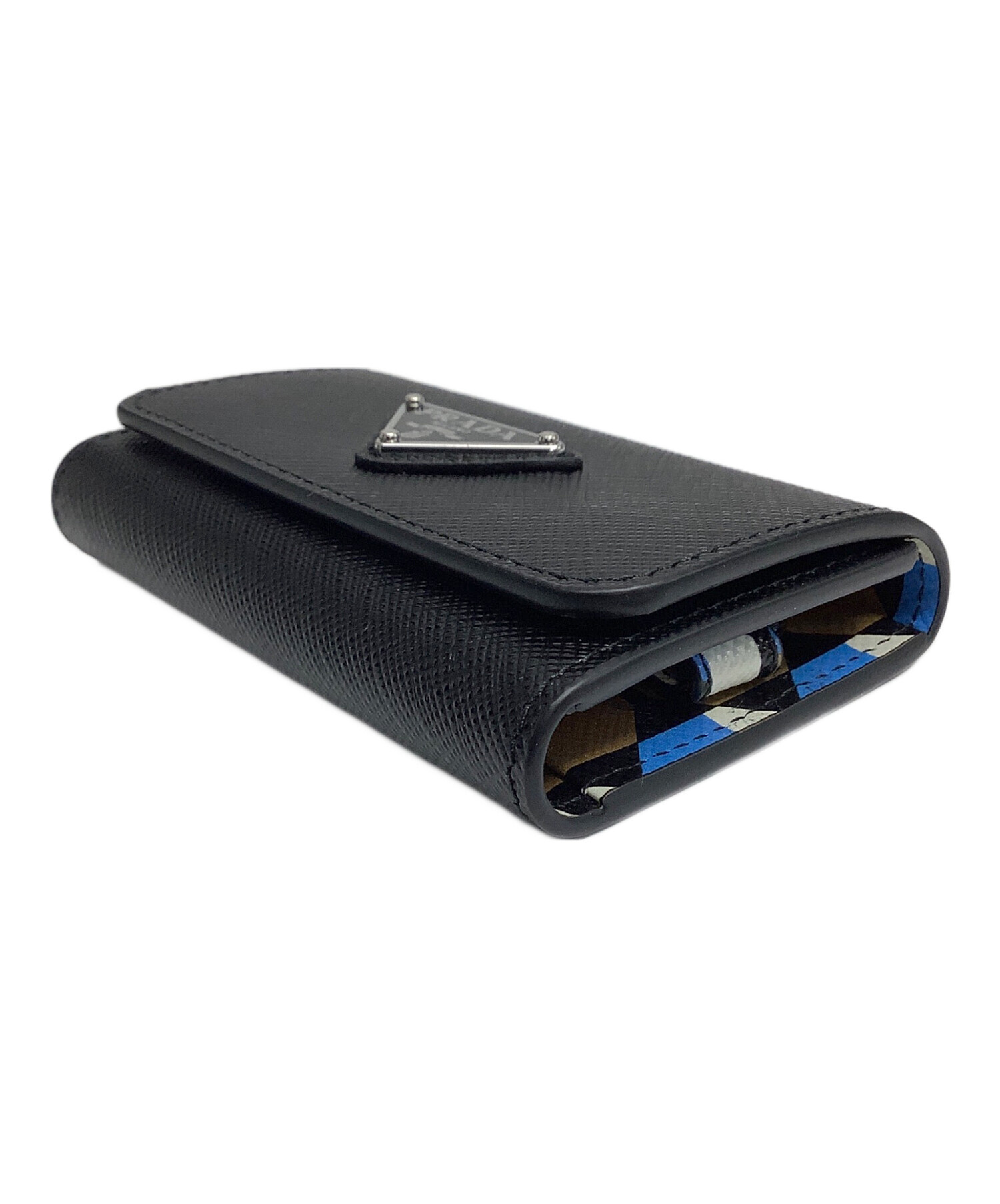 中古・古着通販】PRADA (プラダ) 4連キーケース ブラック 未使用品 