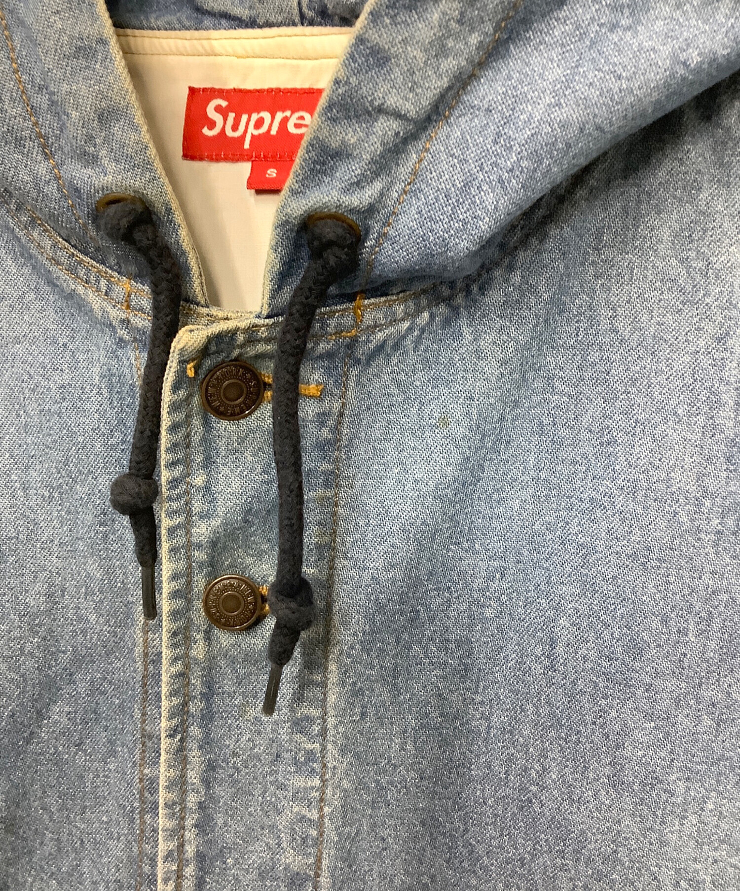 ジャケット・アウター Supreme14SS Hooded Denim Parka Supreme Hooded Denim Parka 
