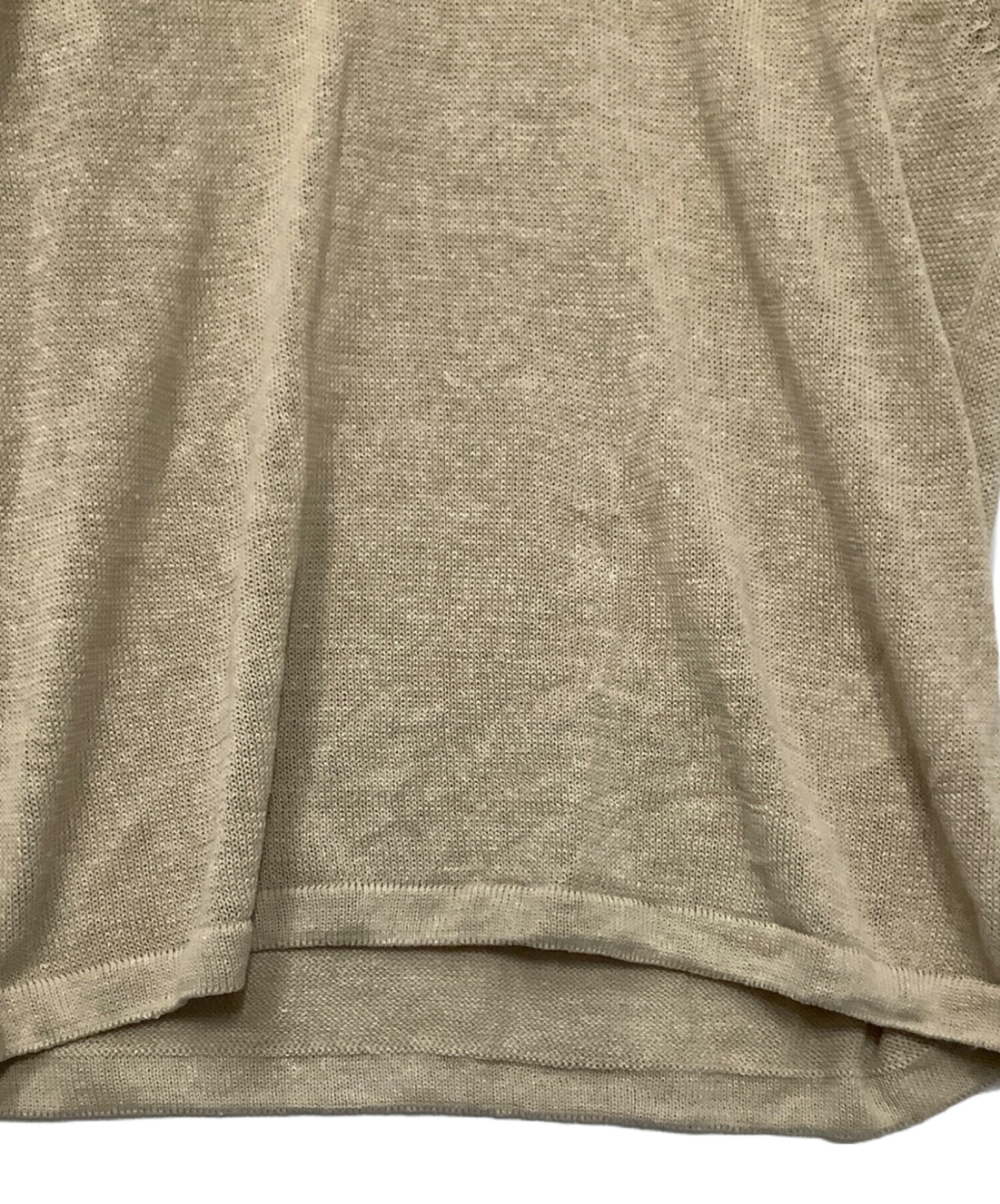 ernie palo 半袖ニット 中古・古着通販】Ernie Palo (アーニーパロ) 半袖ニット ベージュ