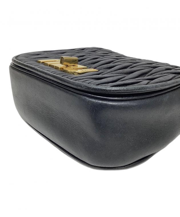 中古・古着通販】MIU MIU (ミュウミュウ) ショルダーバッグ ブラック