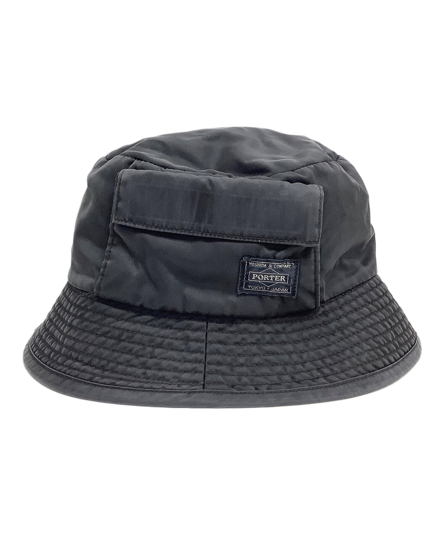 GWセール！PORTER　ブラック ナイロン バケットハット　BEAMS GWセール！PORTER ブラック ナイロン バケットハット BEAMS