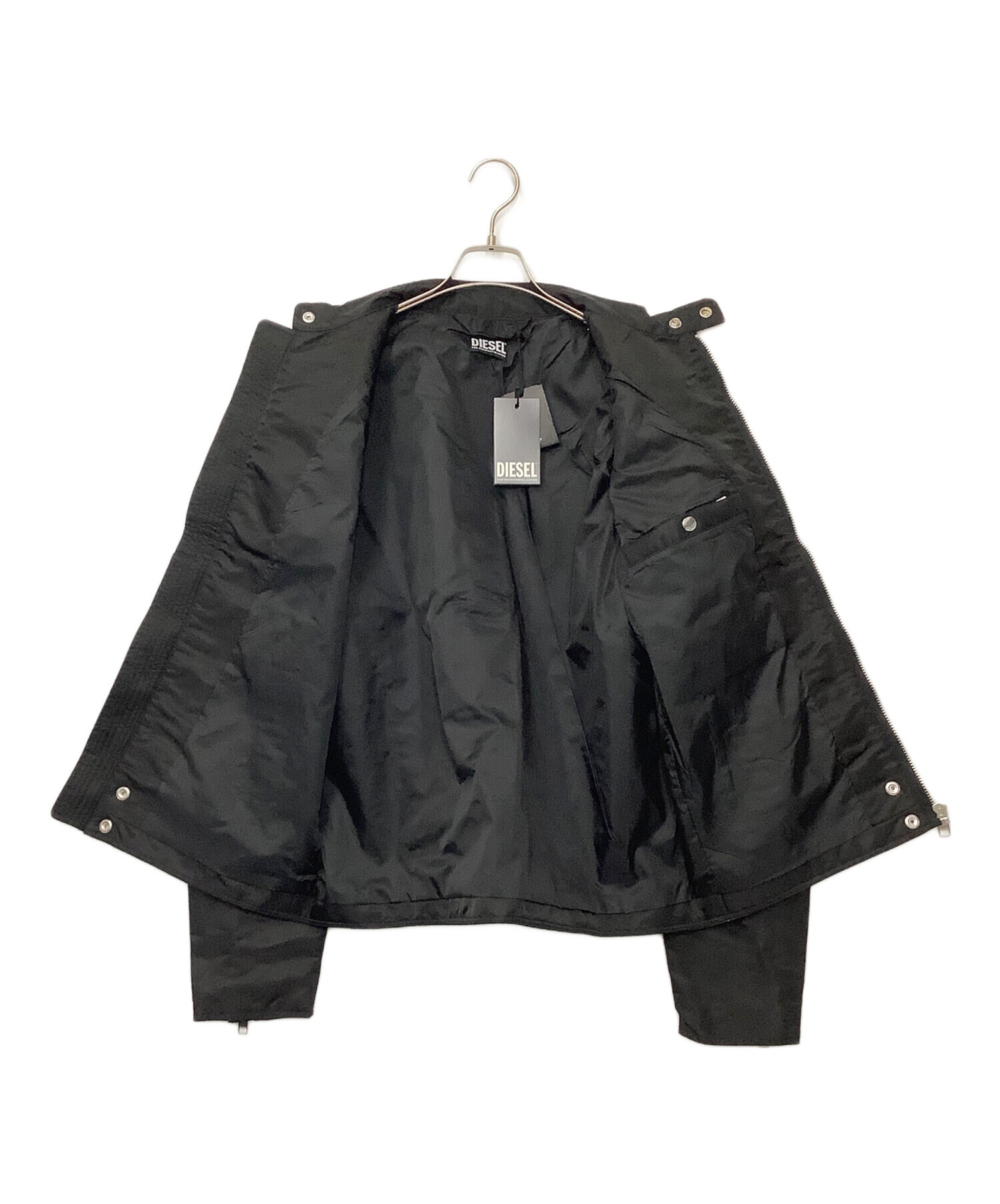 中古・古着通販】DIESEL (ディーゼル) ナイロンライダースジャケット