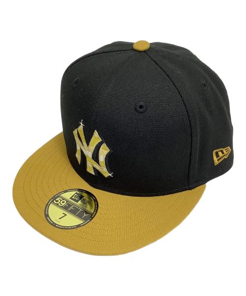 中古・古着通販】New Era (ニューエラ) キャップ ブラック×ゴールド