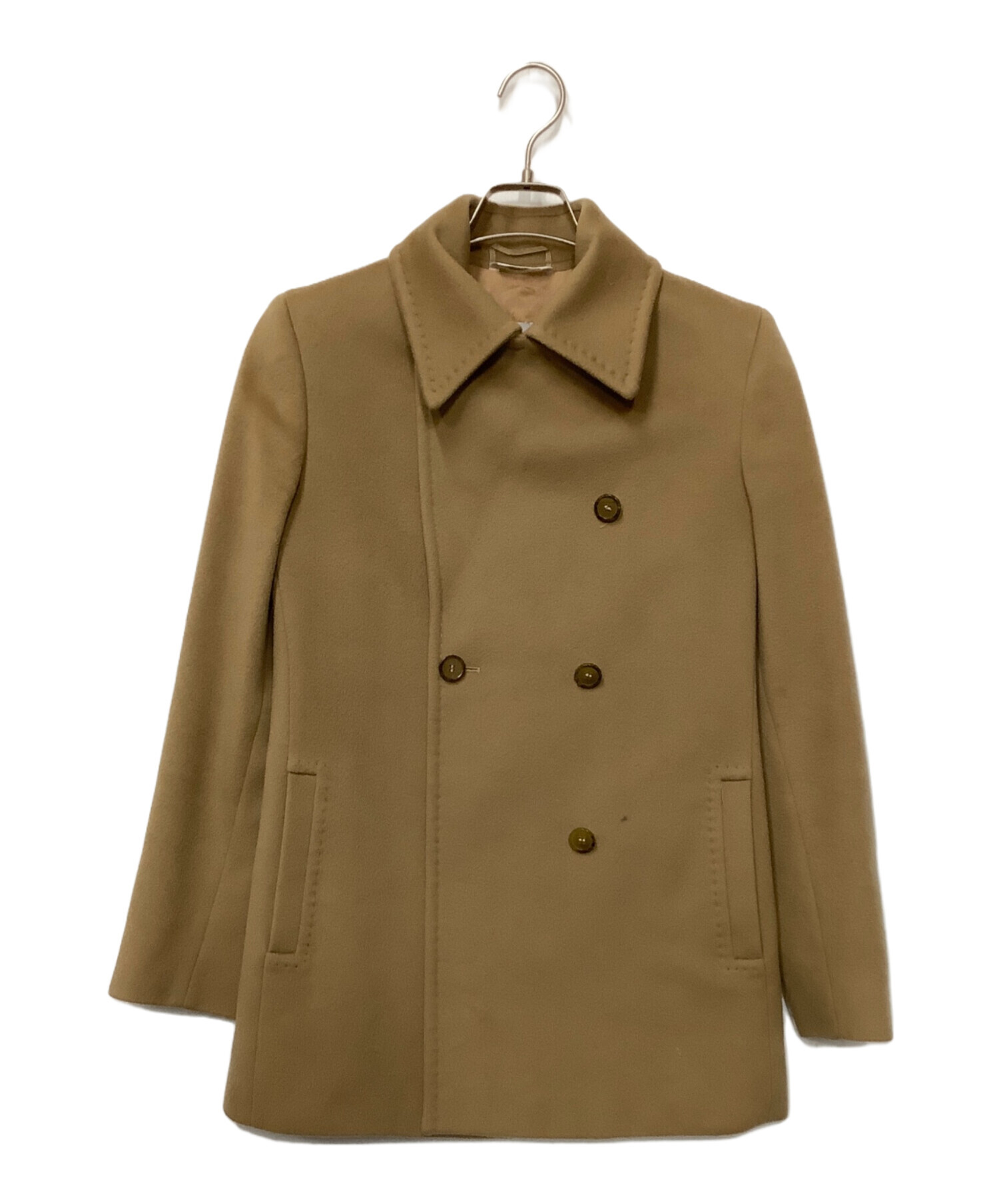 MaxMara ベージュ ショートコート 中古・古着通販】MaxMara (マックスマーラ) ショートコート ベージュ