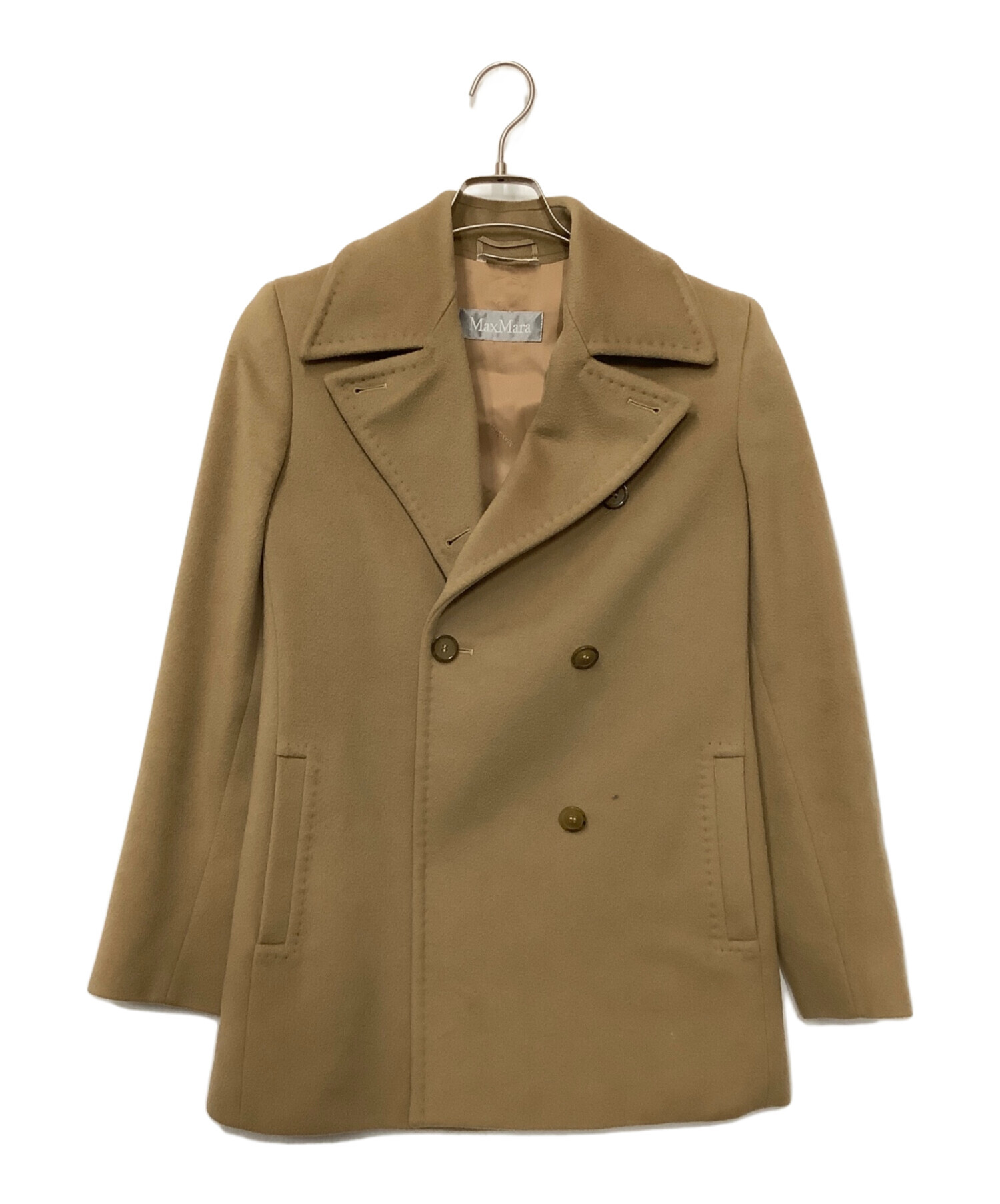 MaxMara ベージュ ショートコート 中古・古着通販】MaxMara (マックスマーラ) ショートコート ベージュ
