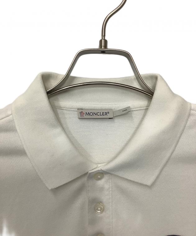 【ほぼ未使用・S】　MONCLER ホワイト ポロシャツ 楽天市場】モンクレール MONCLER ポロシャツ 衣料品 トップス