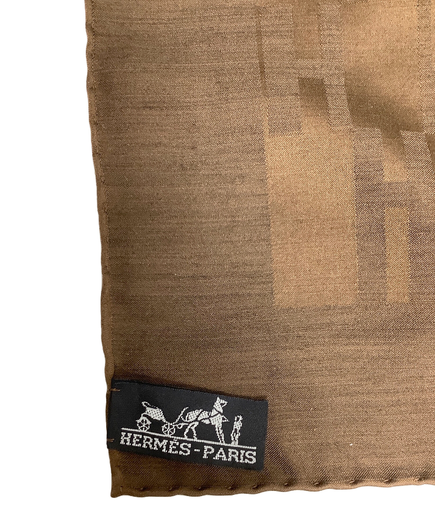 中古・古着通販】HERMES (エルメス) ストール ブラウン｜ブランド