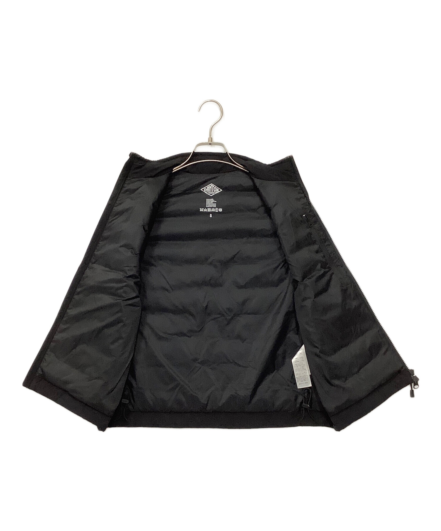 DANTON ダウンベスト　ブラック　サイズ36 中古・古着通販】DANTON (ダントン) ダウンベスト ブラック