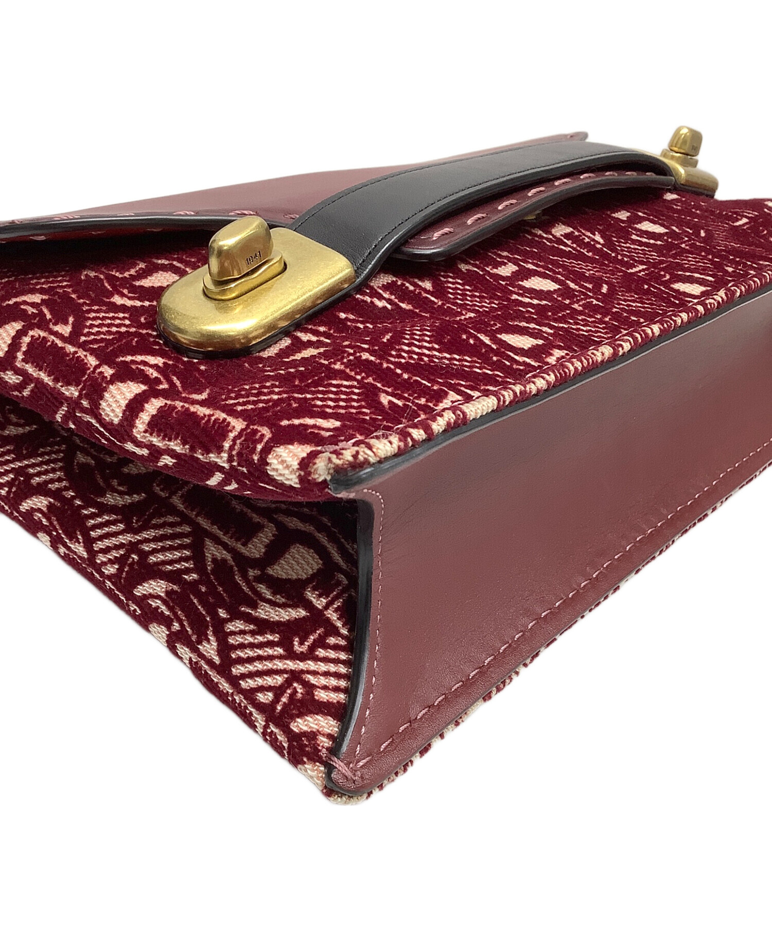 中古・古着通販】COACH (コーチ) ショルダーバッグ ボルドー｜ブランド