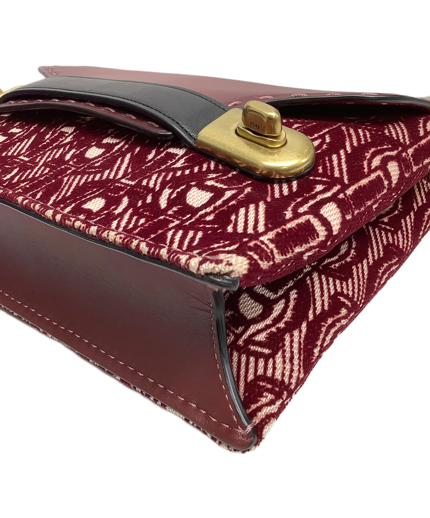 中古・古着通販】COACH (コーチ) ショルダーバッグ ボルドー｜ブランド