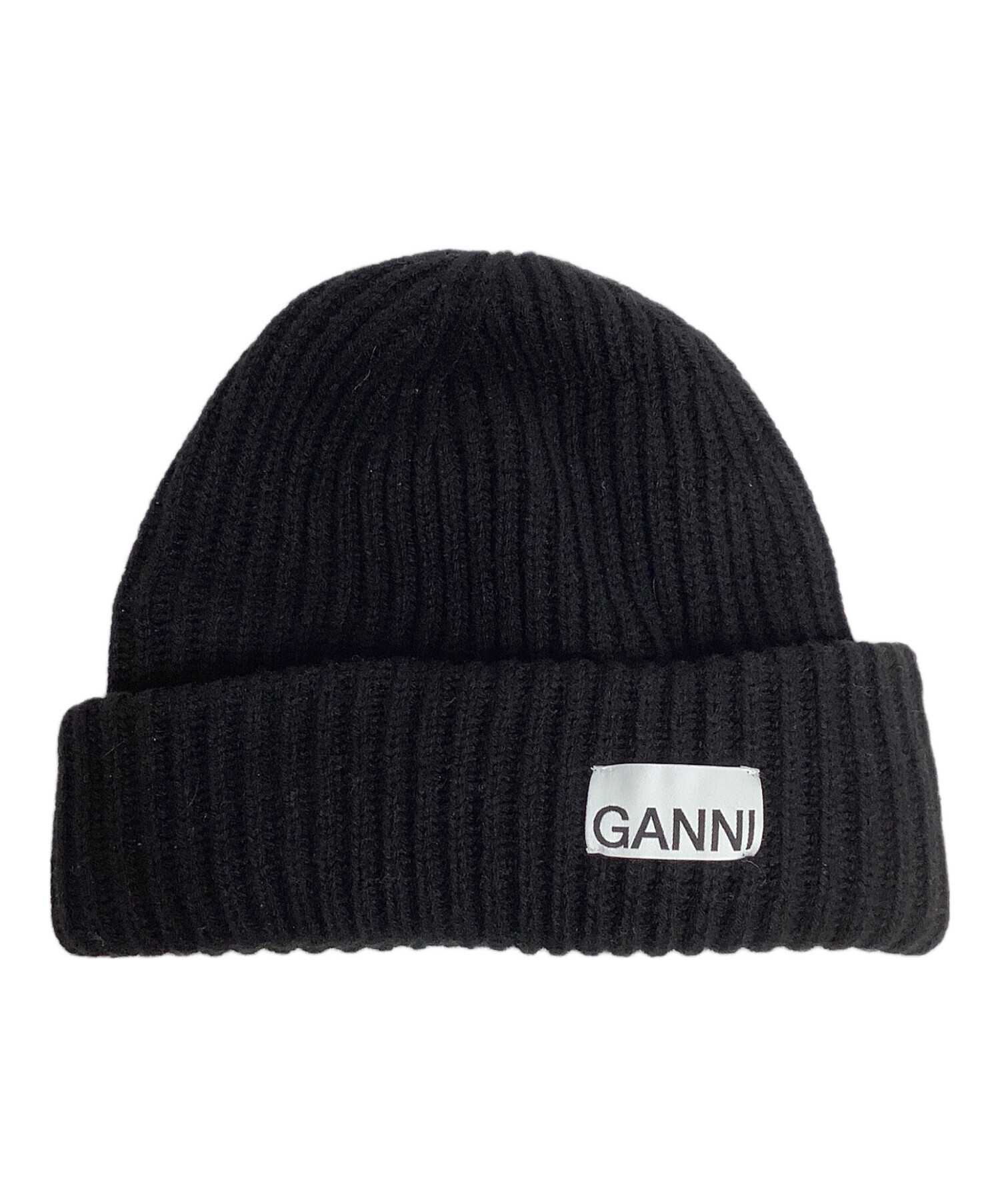 中古・古着通販】GANNI (ガニー) ニット帽 ブラック サイズ:ONE SIZE