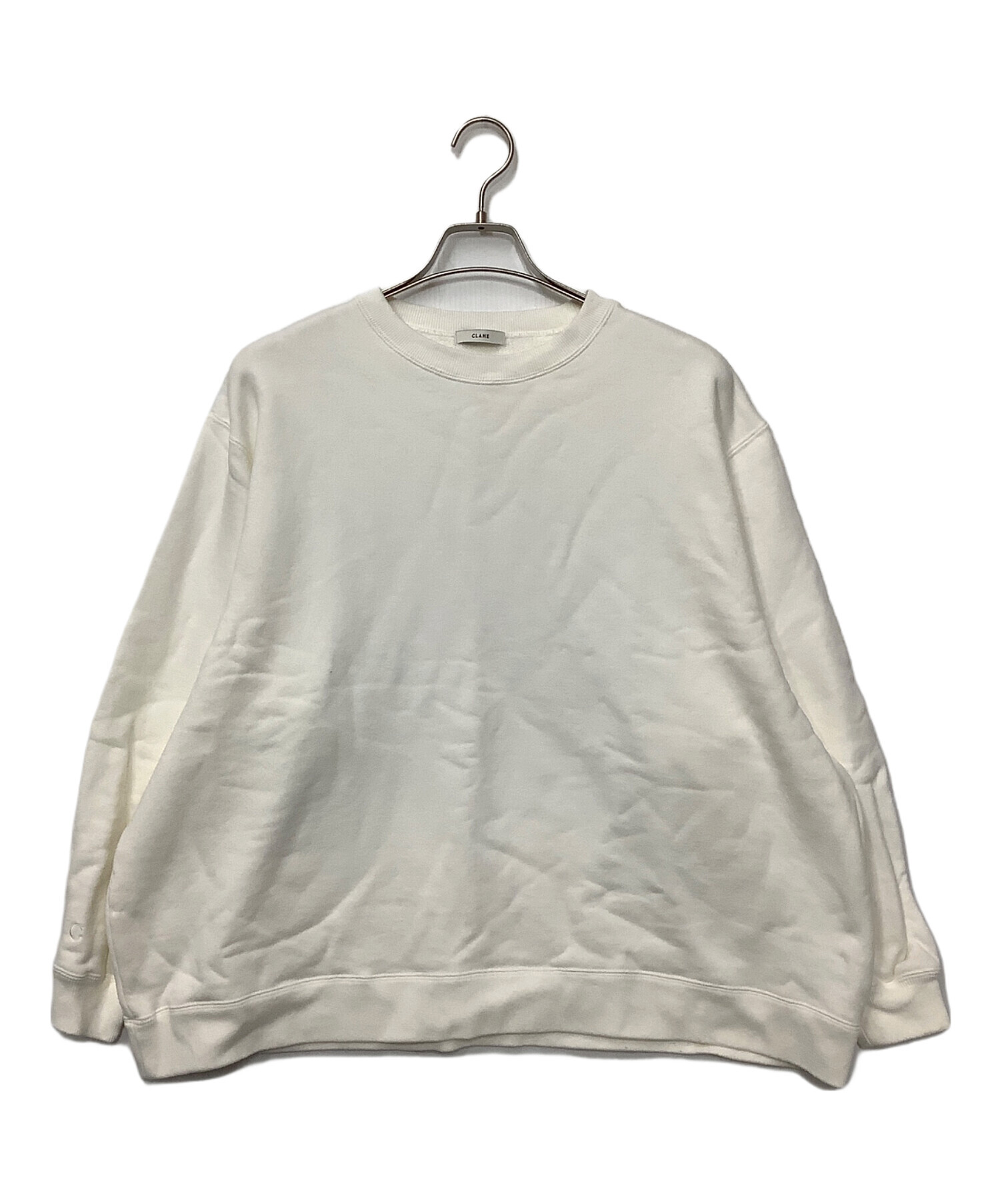 clane スウェット 中古・古着通販】CLANE (クラネ) スウェット ホワイト サイズ:1