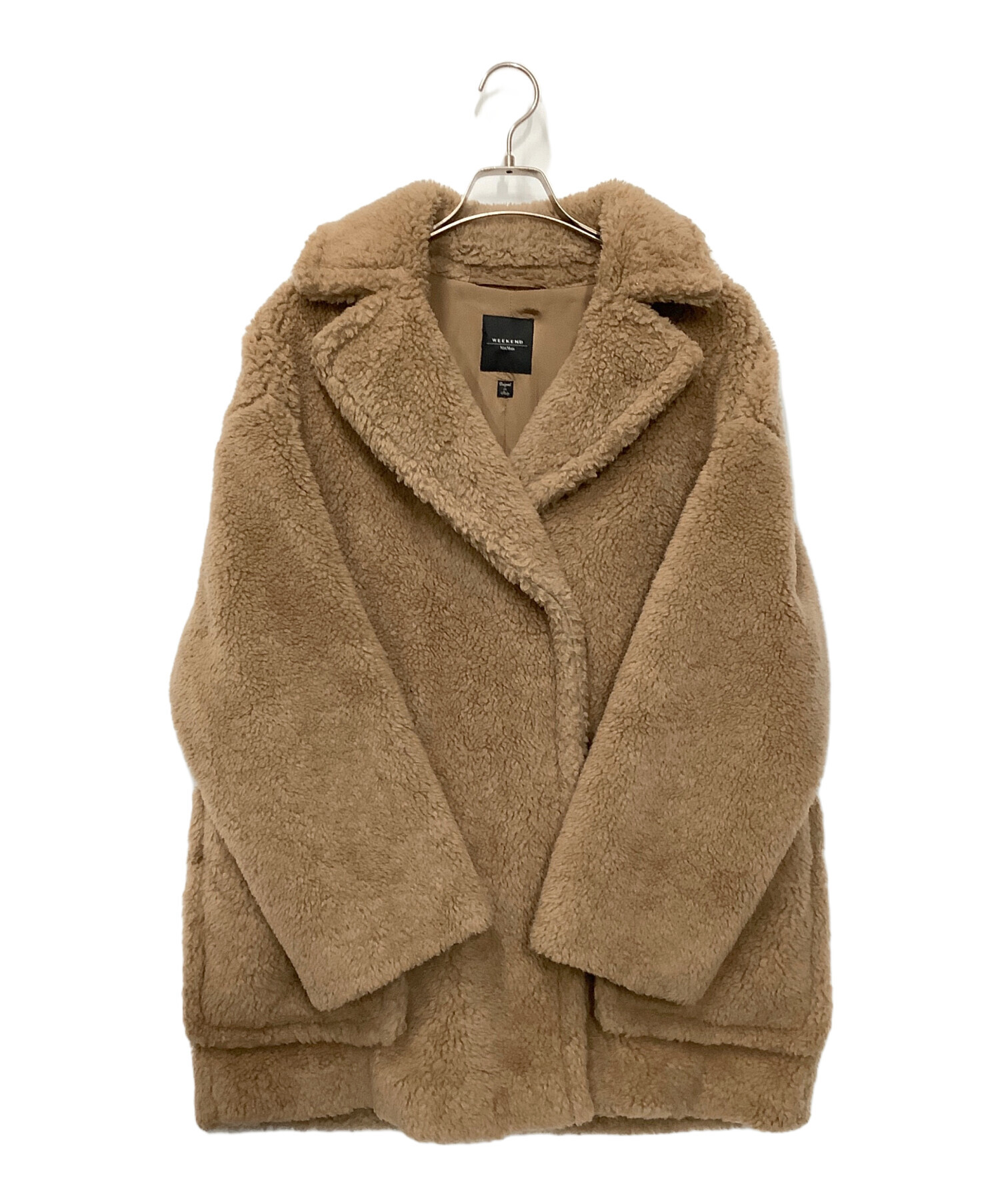 フード付きベージュボアコート 中古・古着通販】WEEKEND (ウィークエンド) ボアコート ベージュ