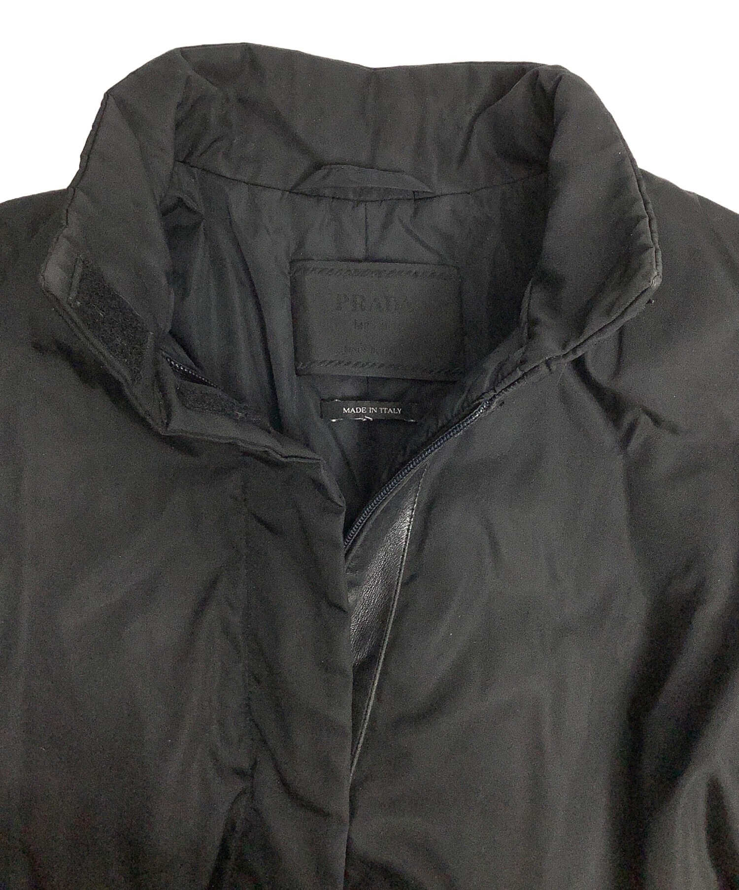 中古・古着通販】PRADA (プラダ) ナイロンコート ブラック サイズ:44