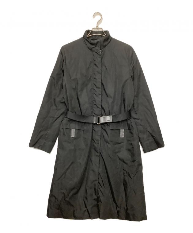 PRADA(プラダ)ナイロンコート 中古・古着通販】PRADA (プラダ) ナイロンコート ブラック サイズ:44