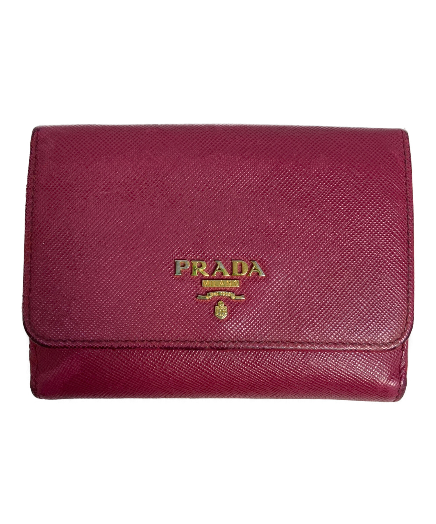 中古・古着通販】PRADA (プラダ) 2つ折り財布 ピンク｜ブランド・古着 