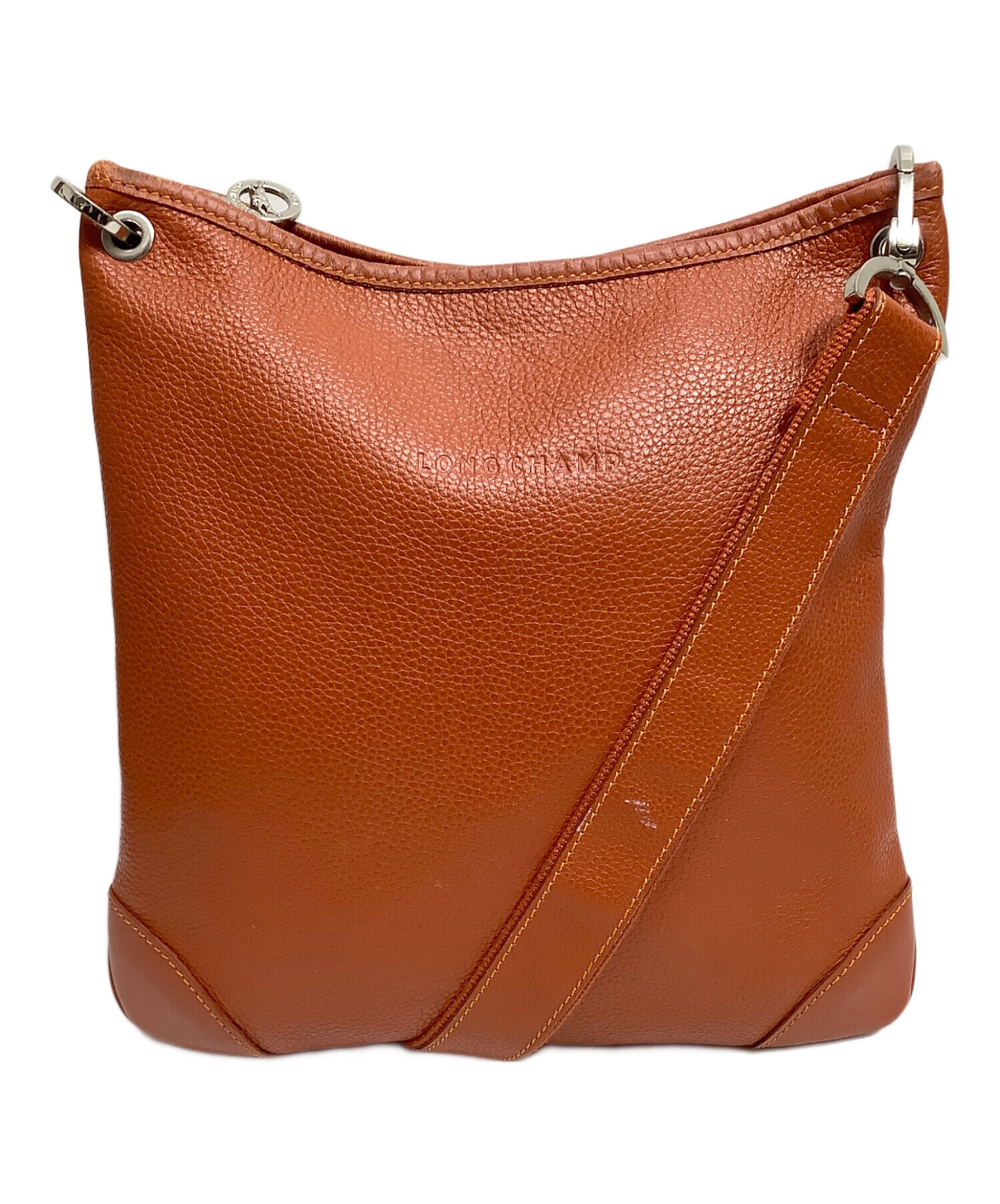 中古・古着通販】LONGCHAMP (ロンシャン) ショルダーバッグ オレンジ